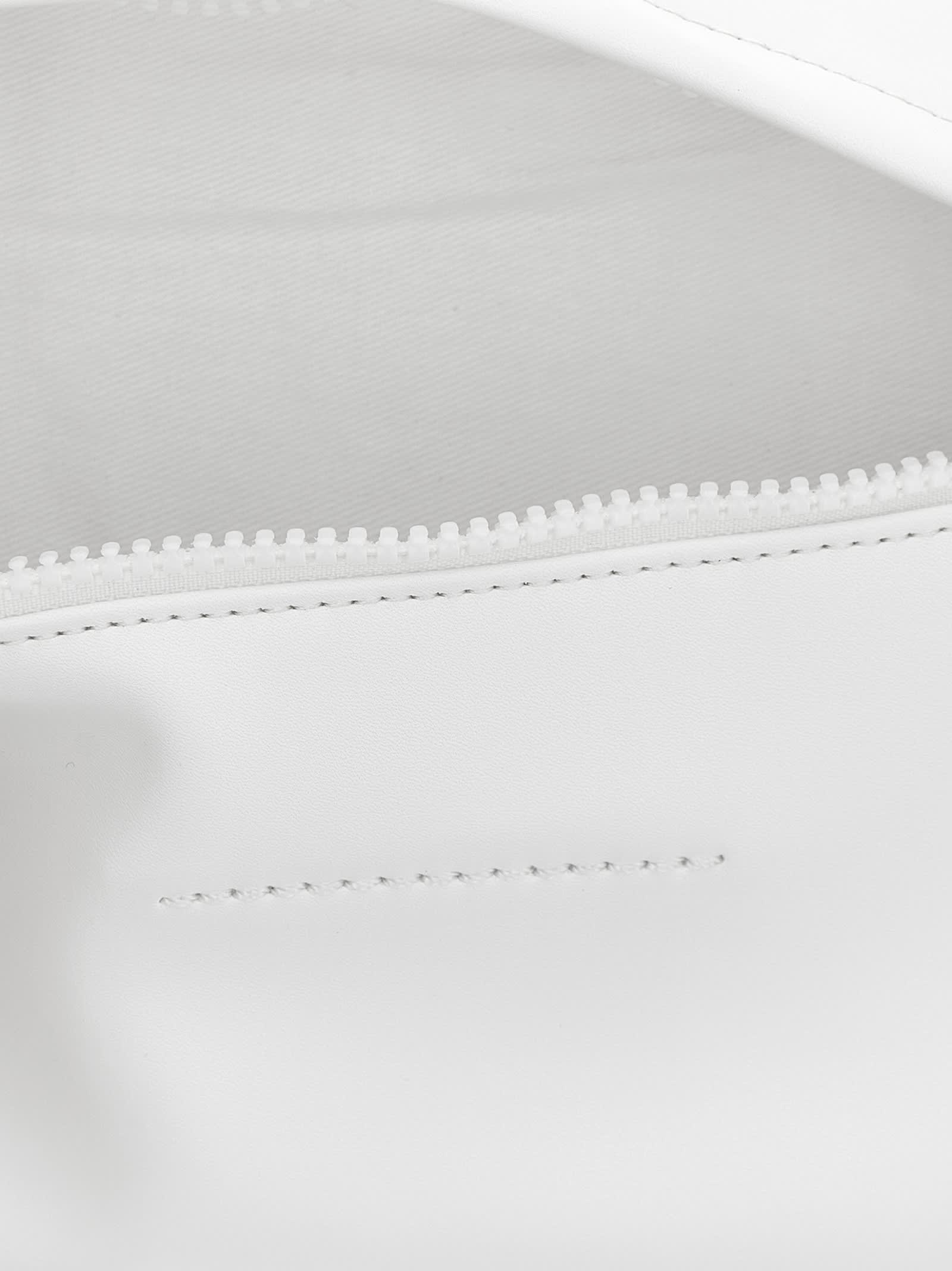 Mm6 Maison Margiela Etichetta Numeric Clutch In White