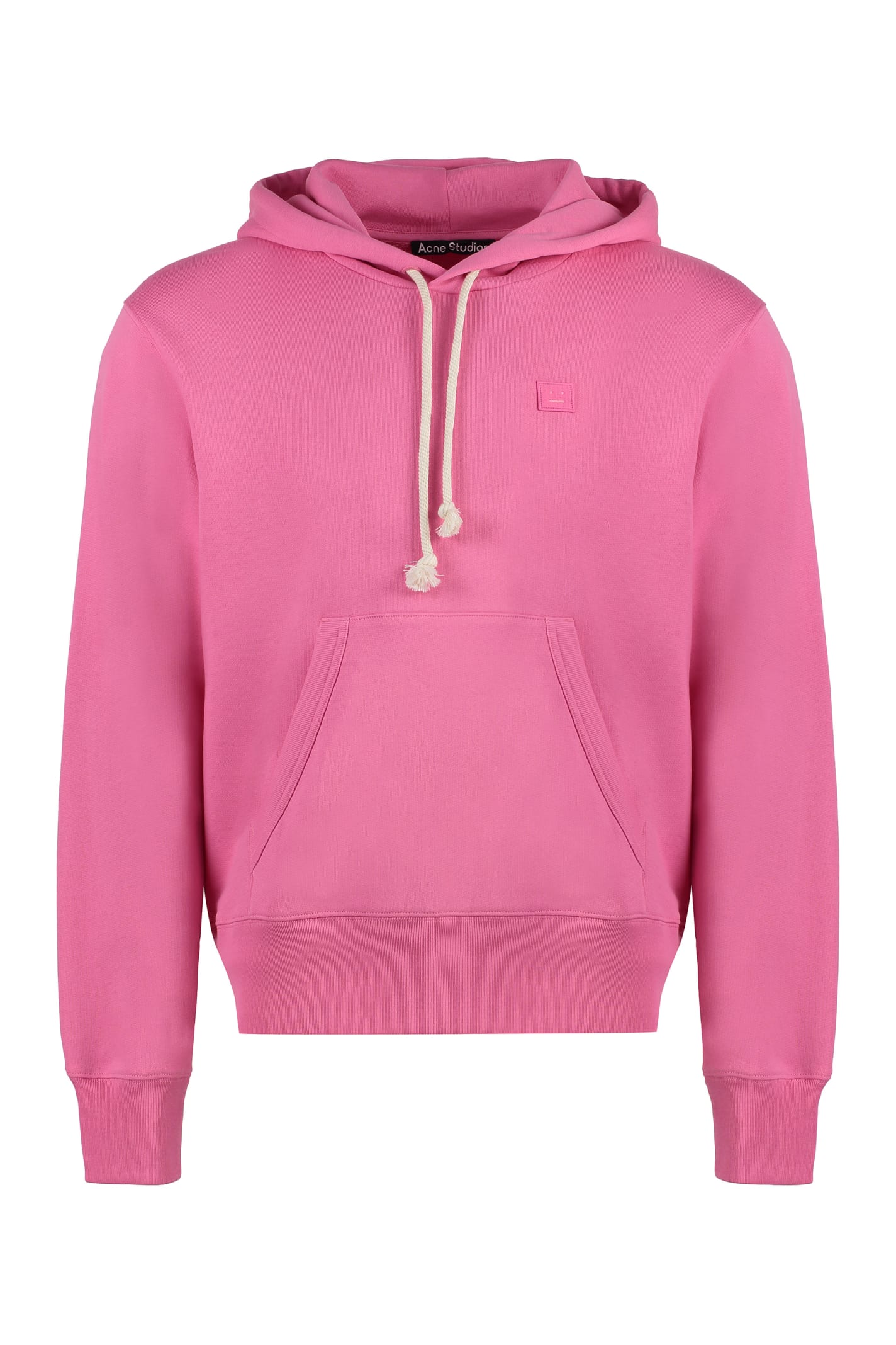 Shop Acne Studios Cotton Hoodie In Pink
