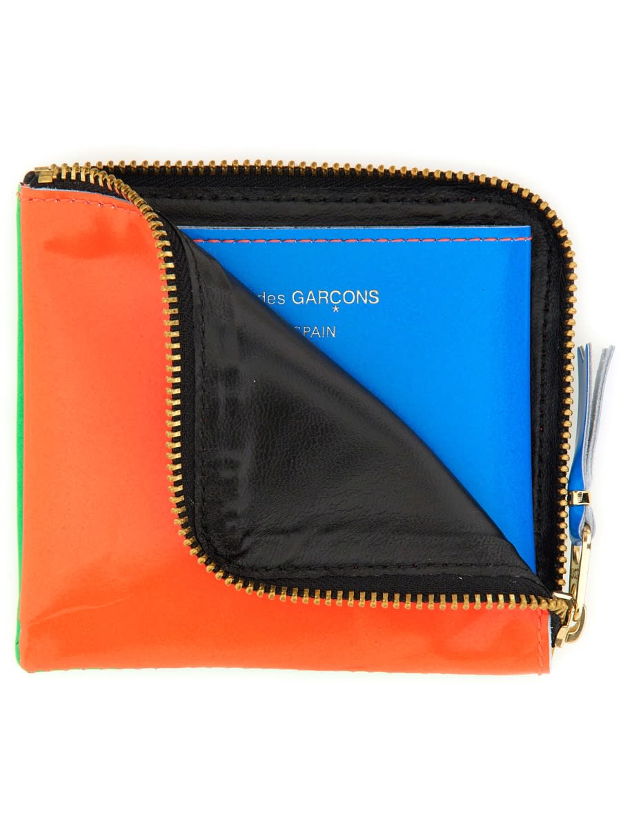 Shop Comme Des Garçons Leather Wallet In Green