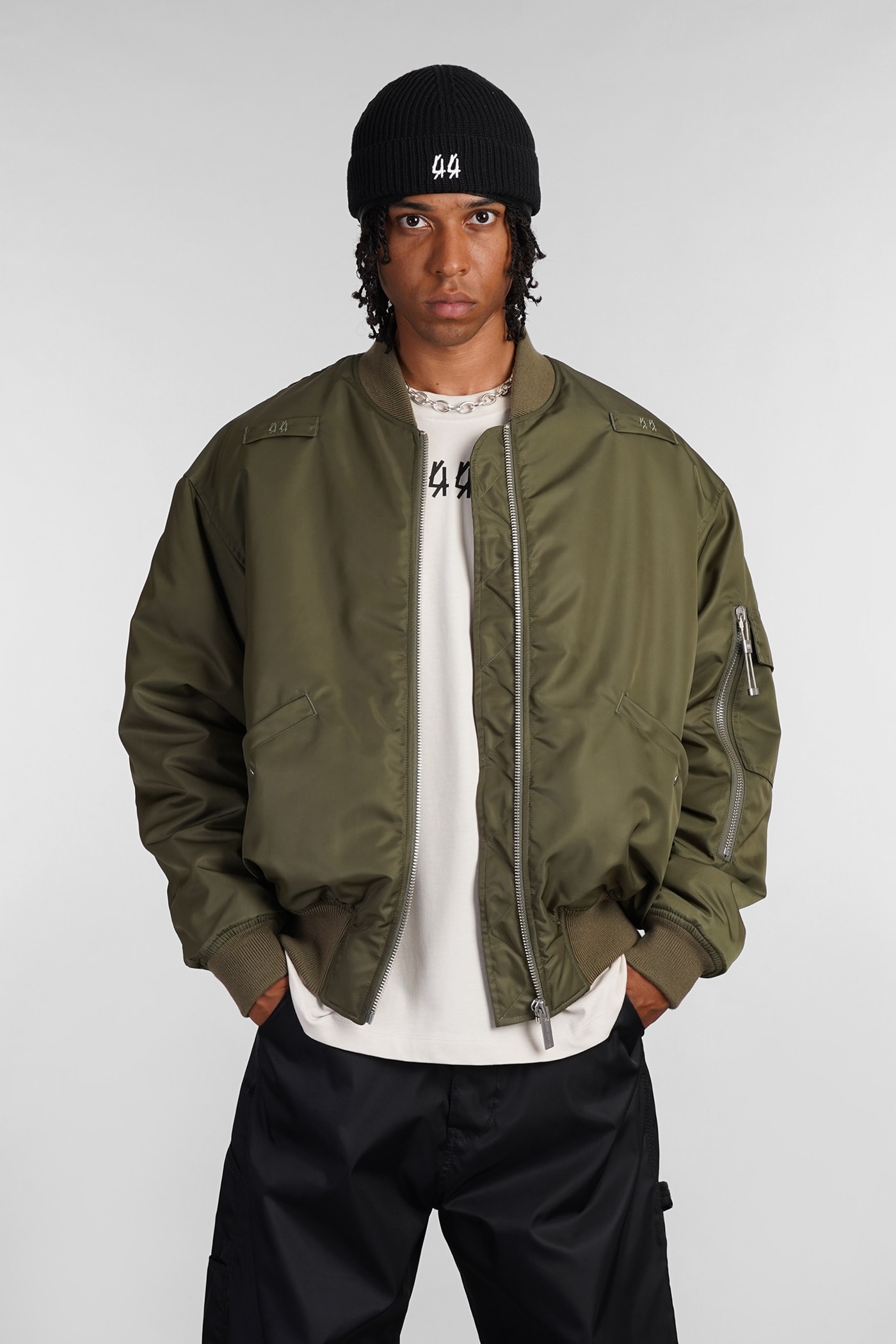 Shop 44 Label Group Bomber In Green Polyamide