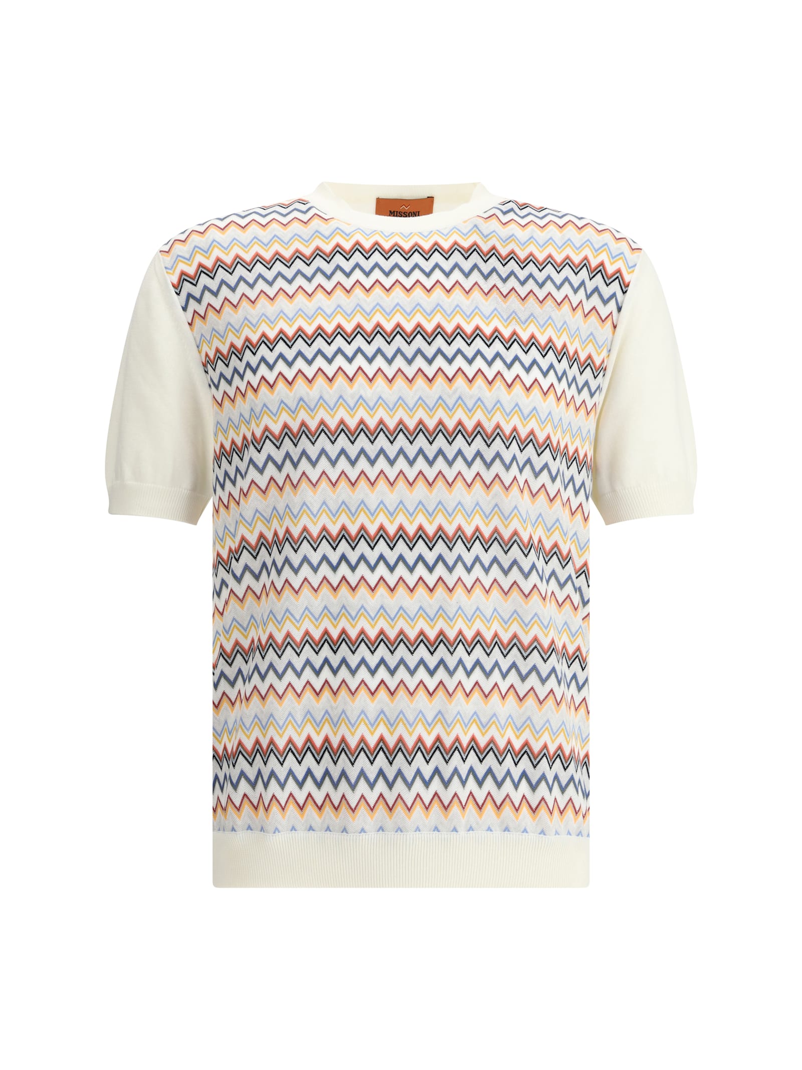 Zigzag Pattern Knit T-shirt