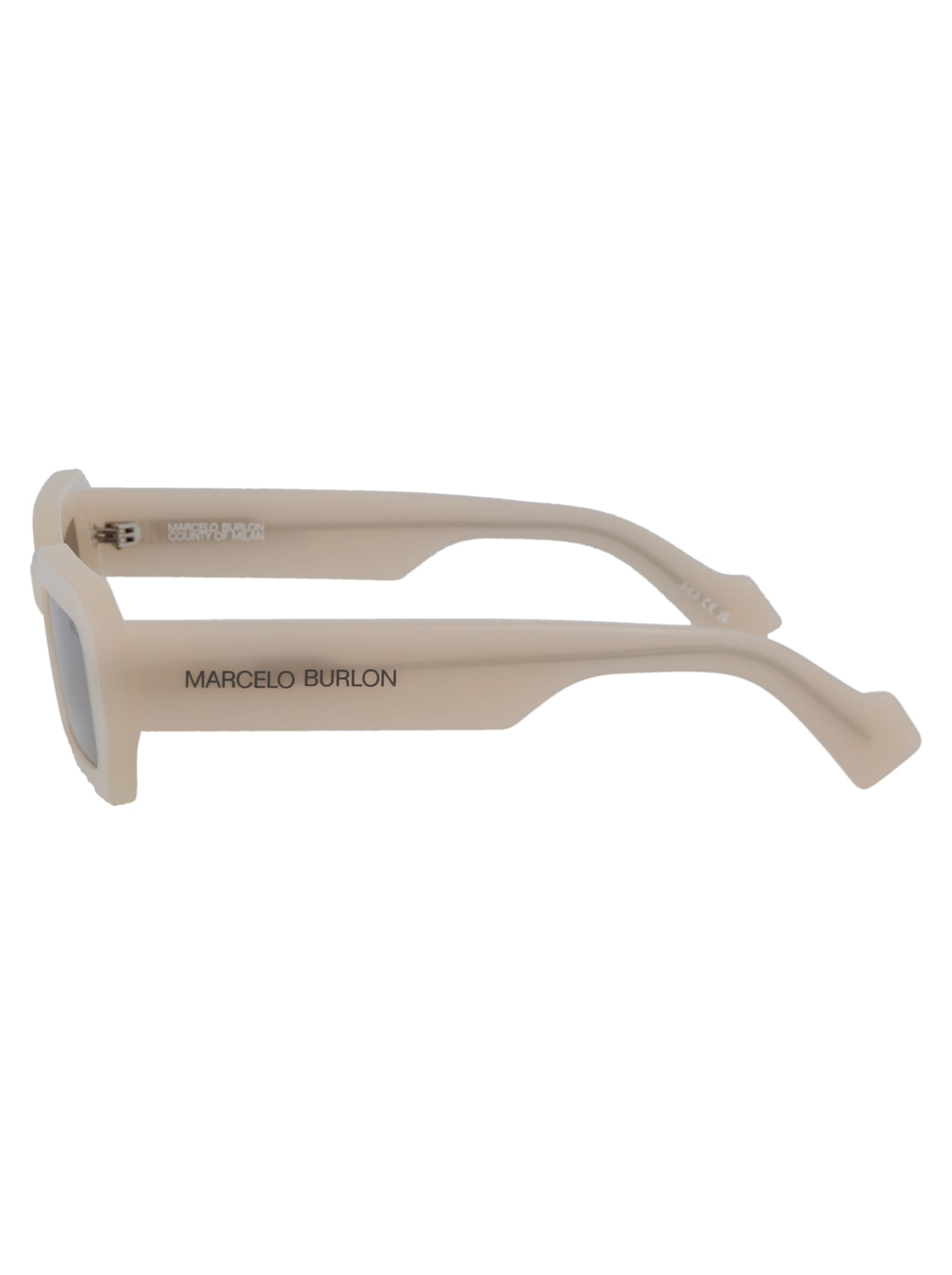 Shop Marcelo Burlon County Of Milan Agave Sunglasses In 1764 Sand Brown