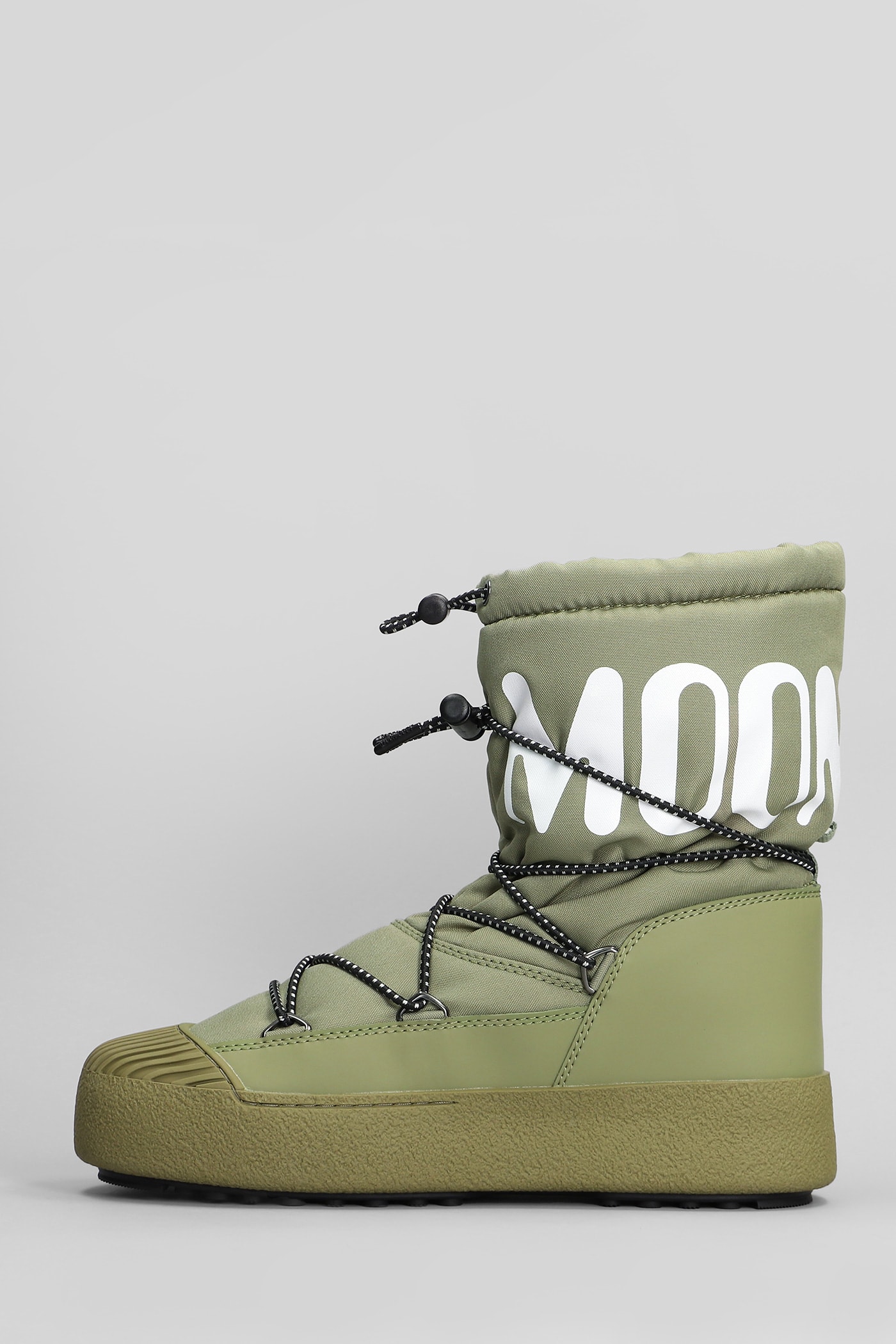 Shop Moon Boot Mb Mrack Polar Ankle Boots In Green Nylon