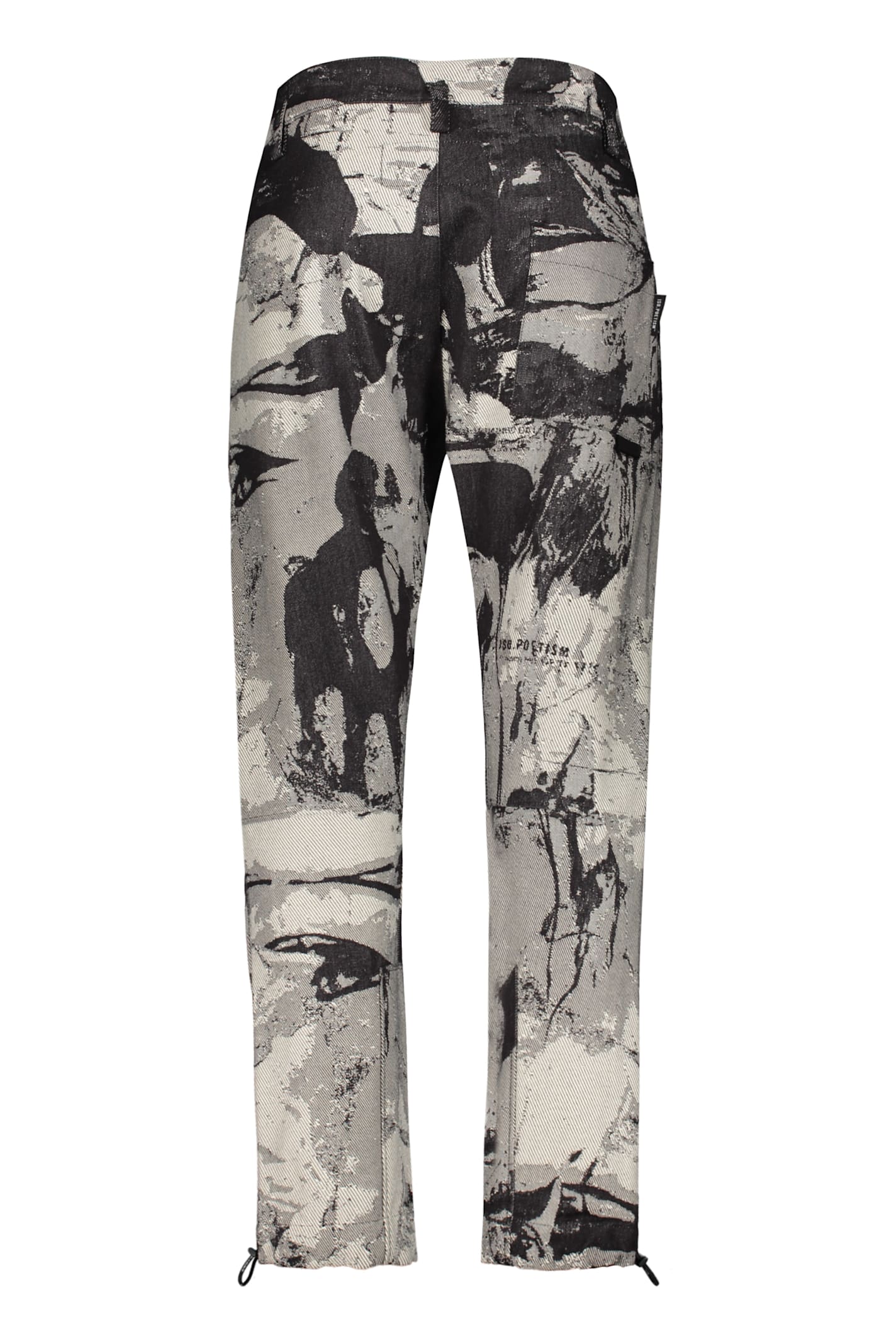 Iso.poetism Logo Detail Cotton Track-pants In Black
