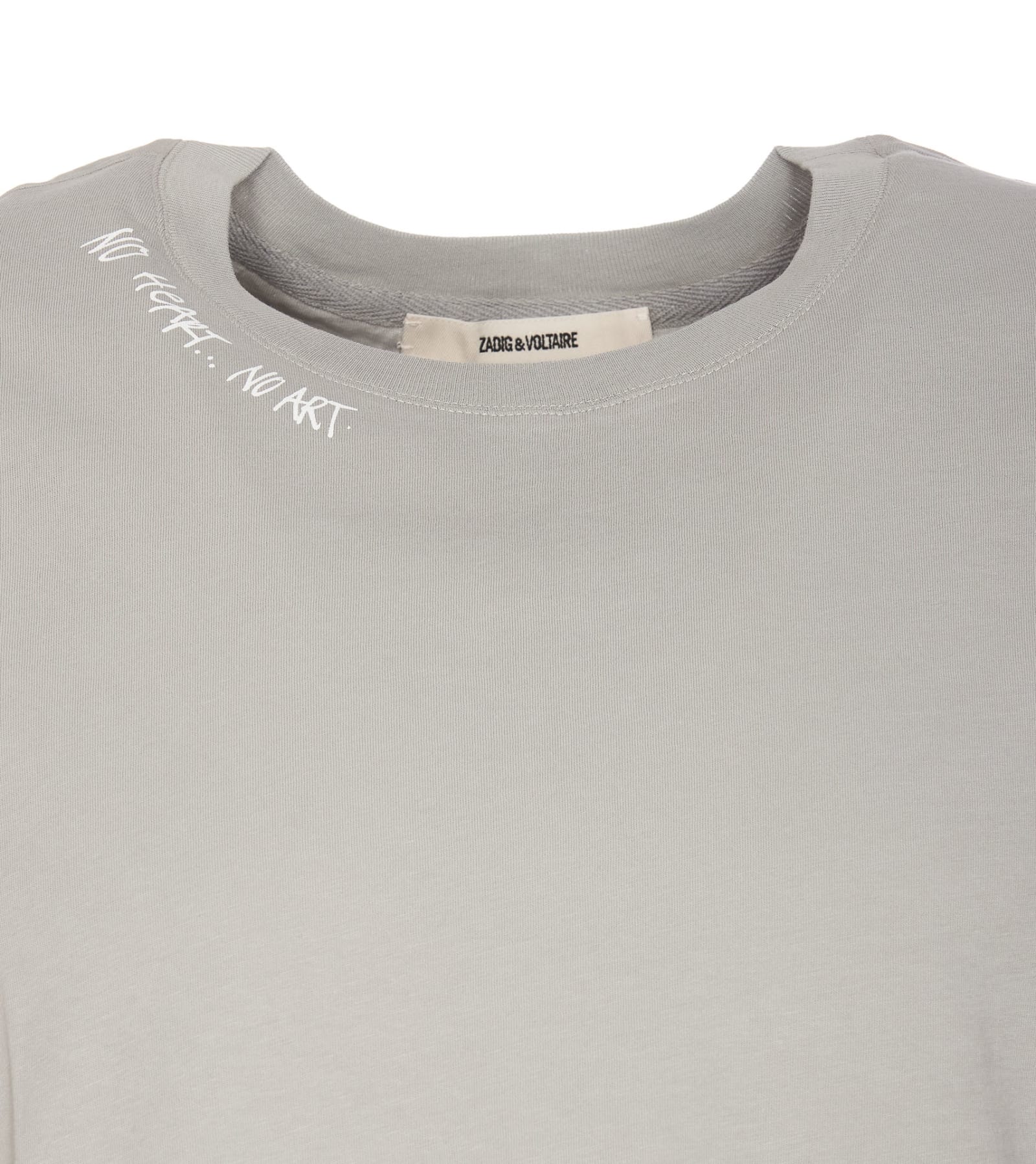 Shop Zadig &amp; Voltaire Ted Tag T-shirt In Grey