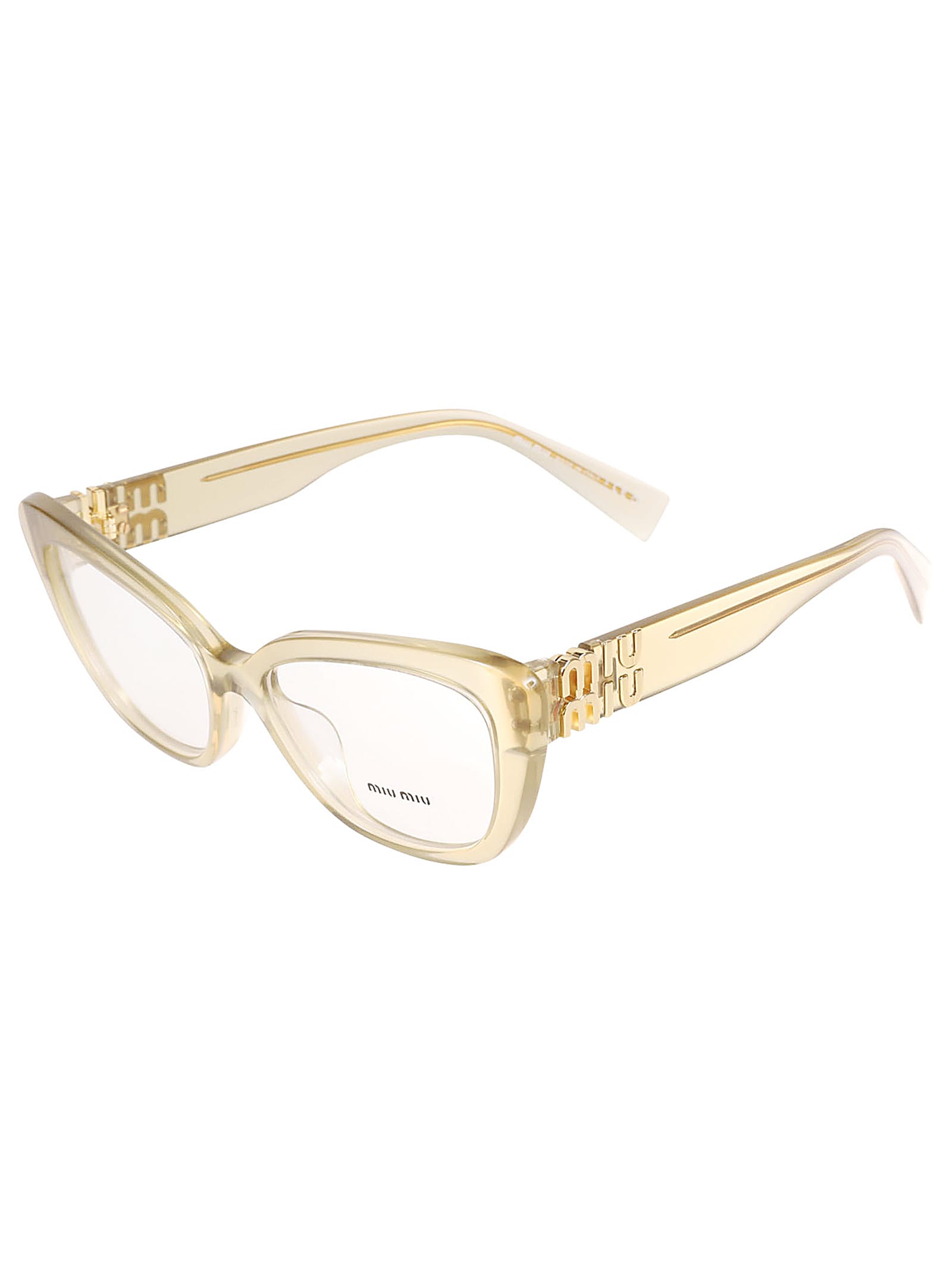 Shop Miu Miu Vista Glasses In 11m1o1