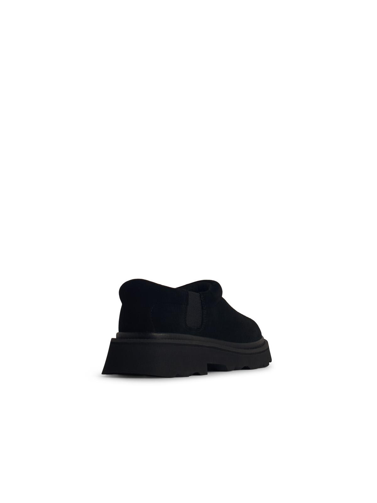 Ugg Mens Tasman Lug Suede And Shearling Slippers Blac