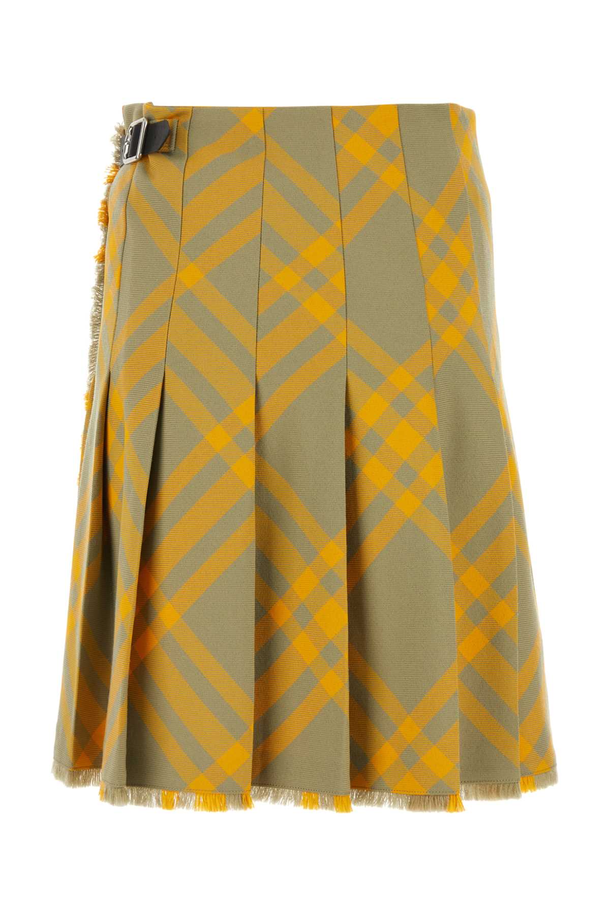 Shop Burberry Embroidered Silk Skirt In Hunteripcheck