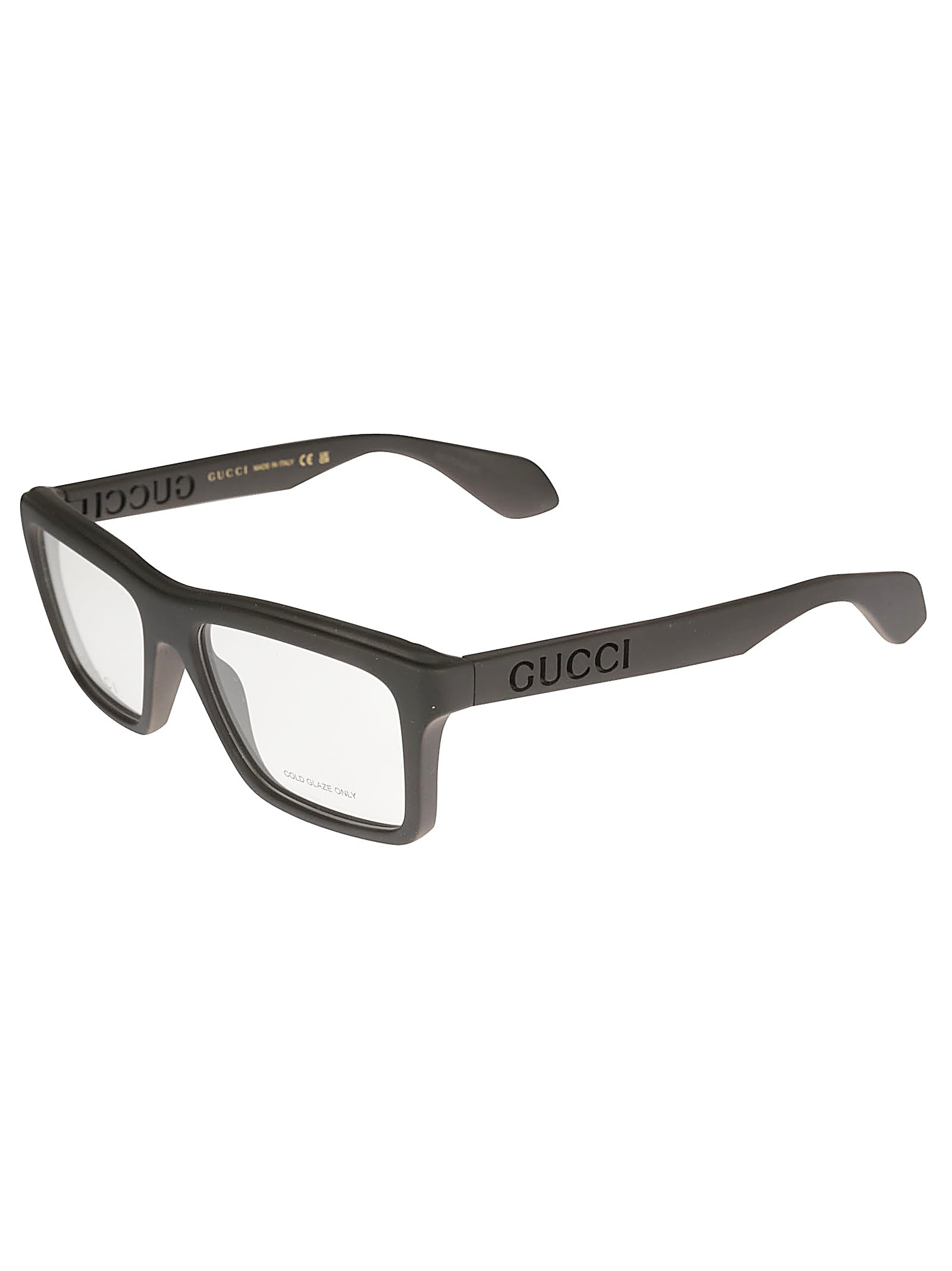 Gucci Classic Logo Lens Detail Wayfarer Frame In Black