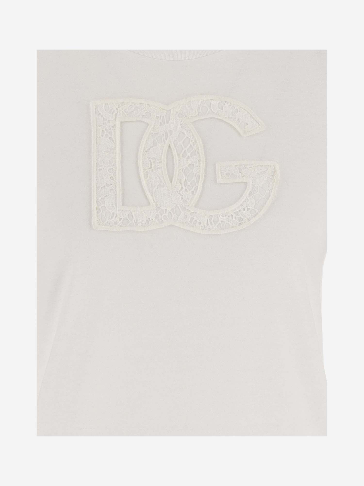 Shop Dolce & Gabbana Cotton T-shirt With Logo In White