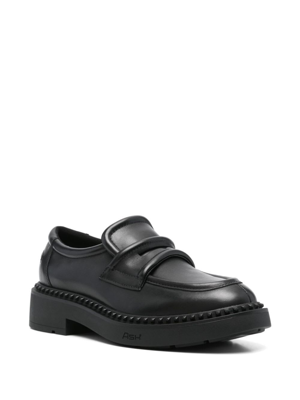 Shop Ash Miracle Loafer In Black