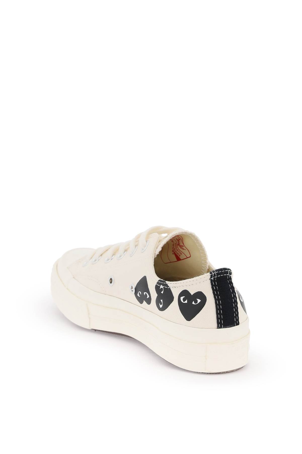 Shop Comme Des Garçons Shirt Multi Heart Converse X Comme Des Gar S Play Low-top Sneakers In White