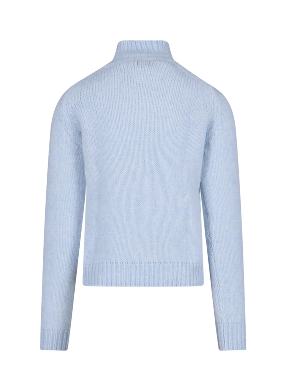 Shop K-way High Neck Sweater In Light Blue