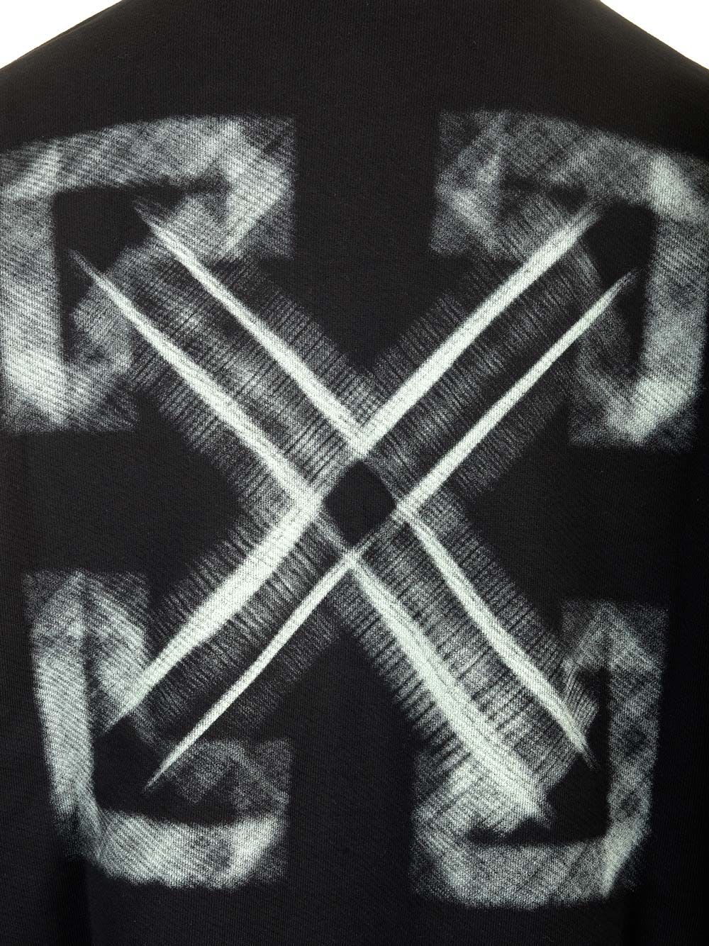 Off-white Dotted Arrow Diagonal Skate Sweatshirt In Multi