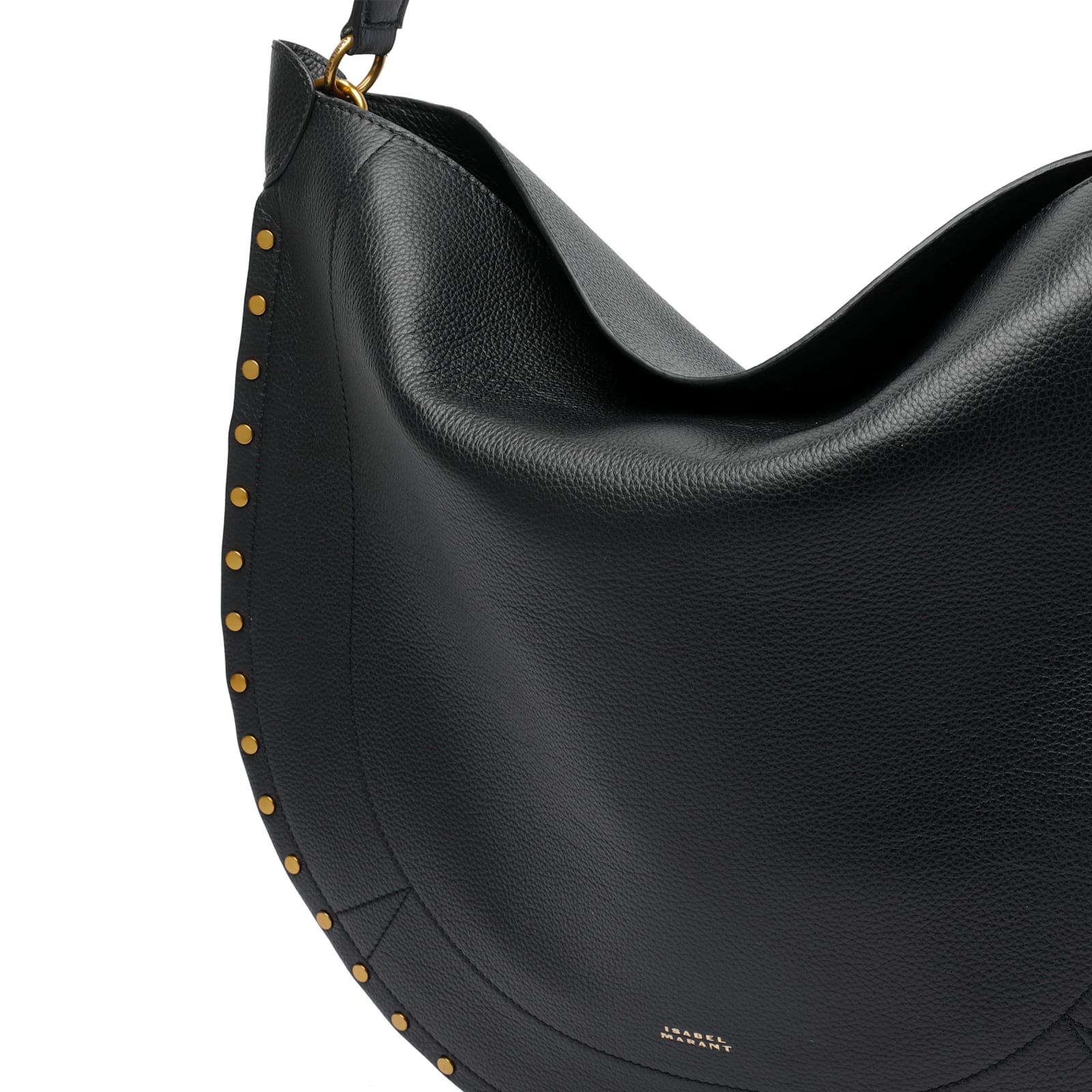 Isabel Marant Oskan Hobo Soft Shoulder Bag In Black
