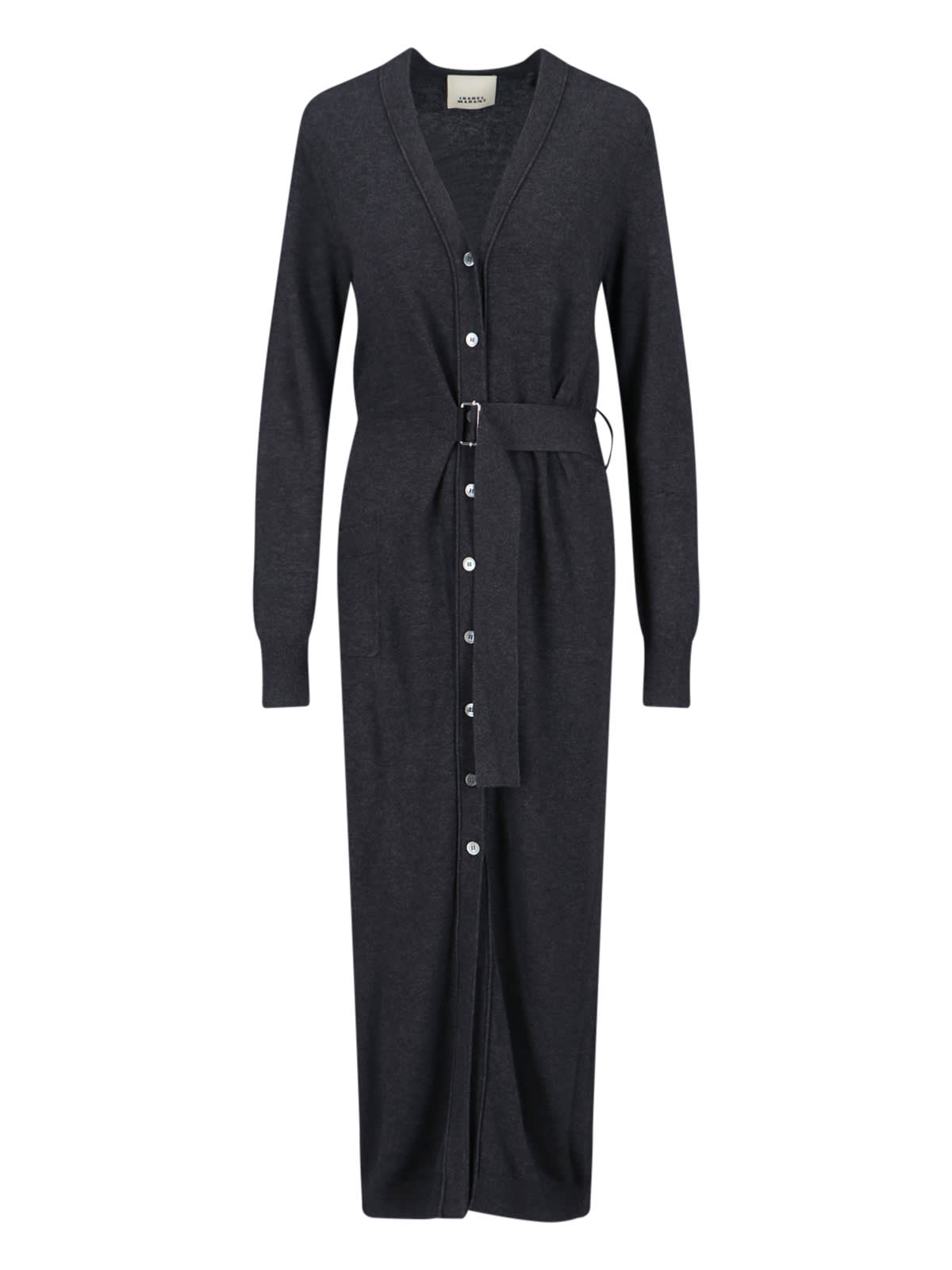 Isabel Marant Constance Knit Dress In Gray