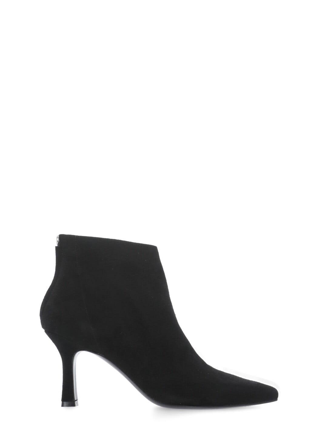 Julie Dee Suede Leather Boots In Black