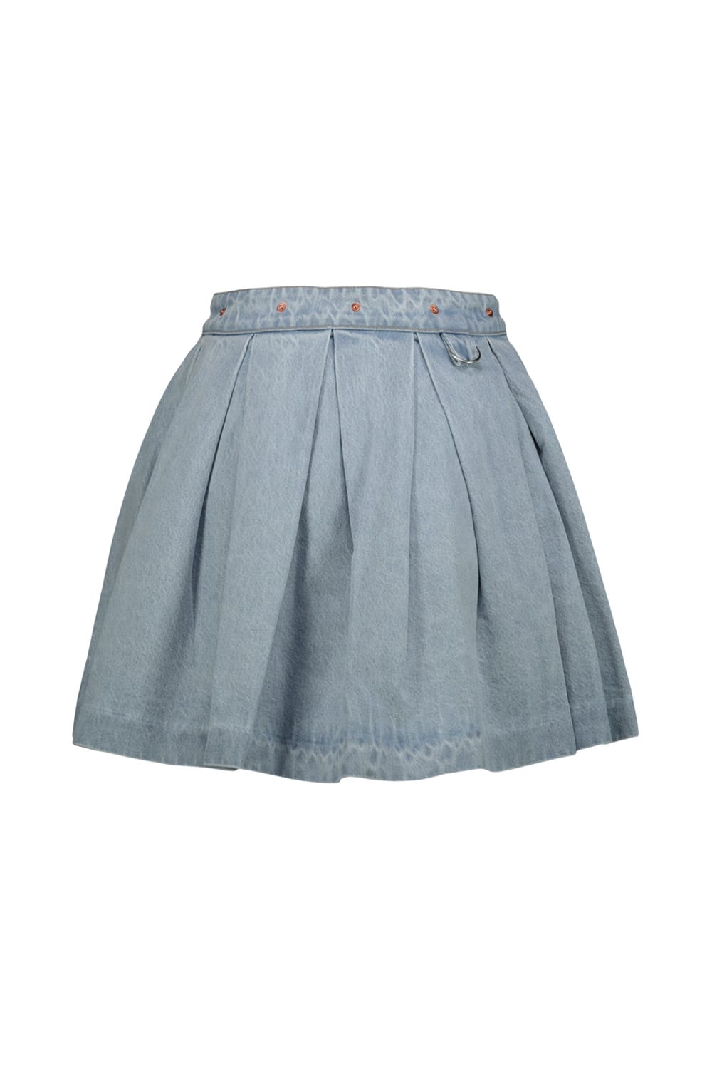 Shop Vetements Denim School Girl Skirt In Blue