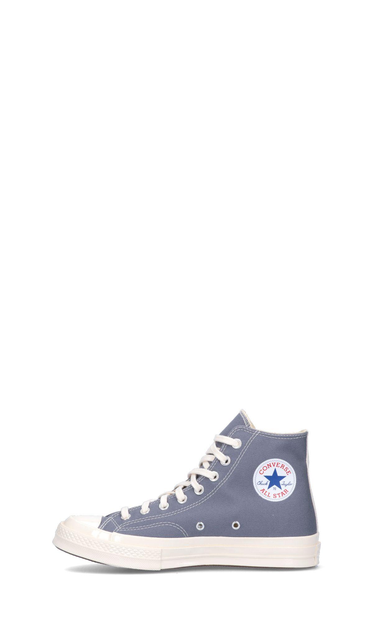 Shop Comme Des Garçons Play Chuck Taylor High Sneakers In Grey