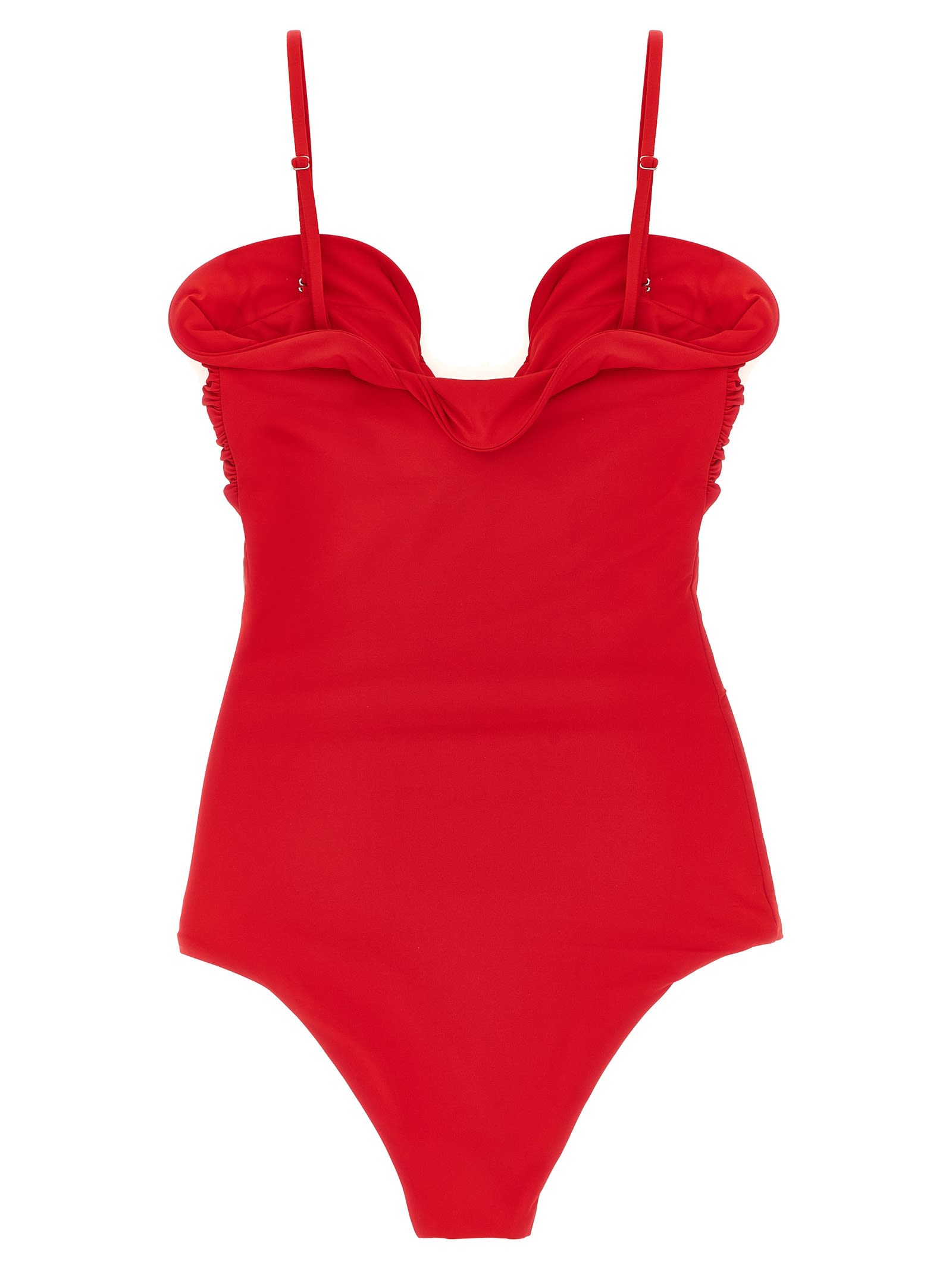 Magda Butrym Swimsuit 07 One-piece Swimsuit In Red