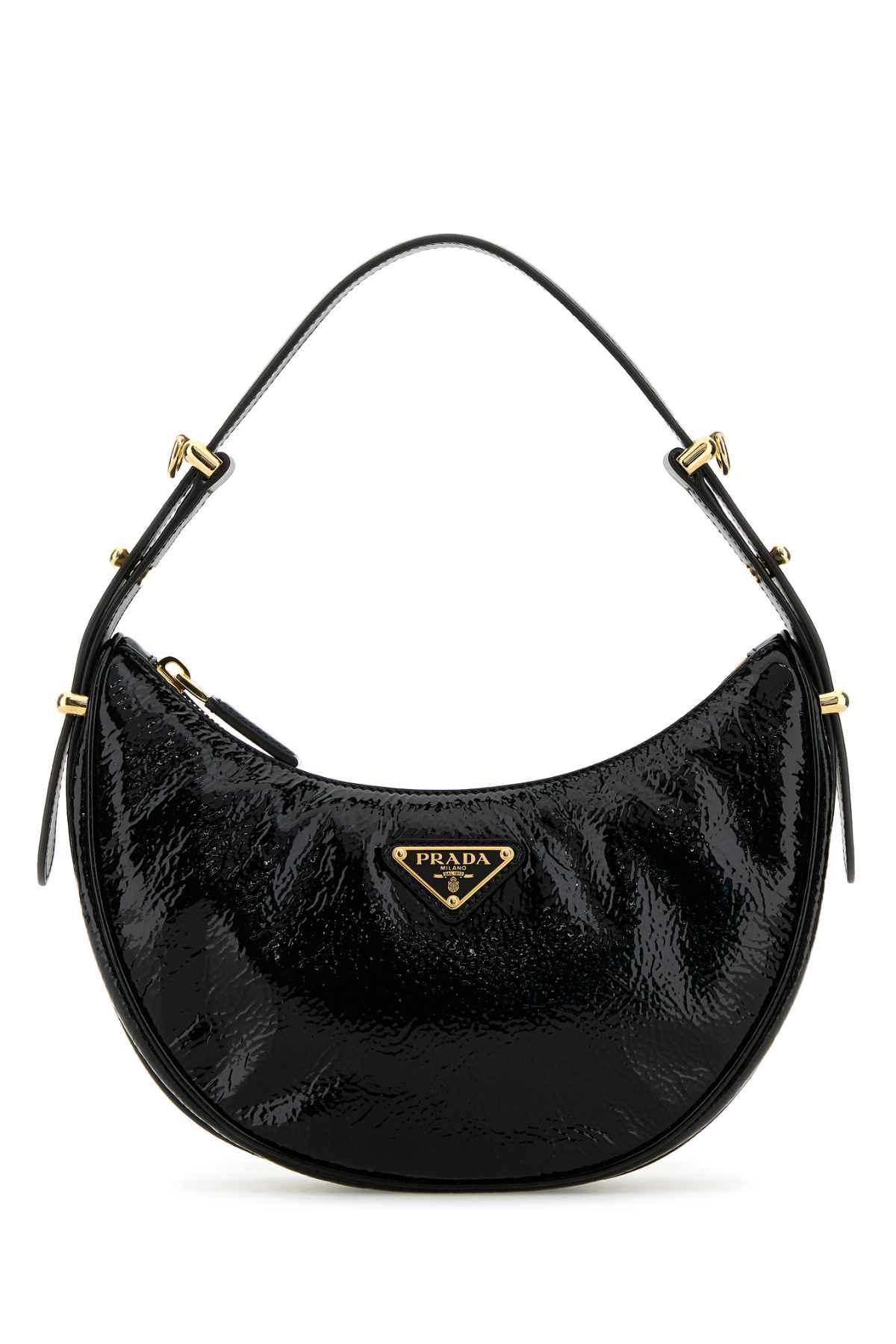 Prada Black Naplak Arqu� Handbag