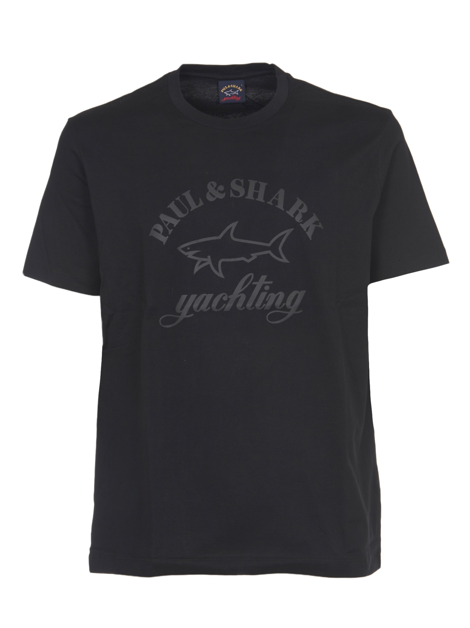 Paul & Shark Black T-shirt With Logo