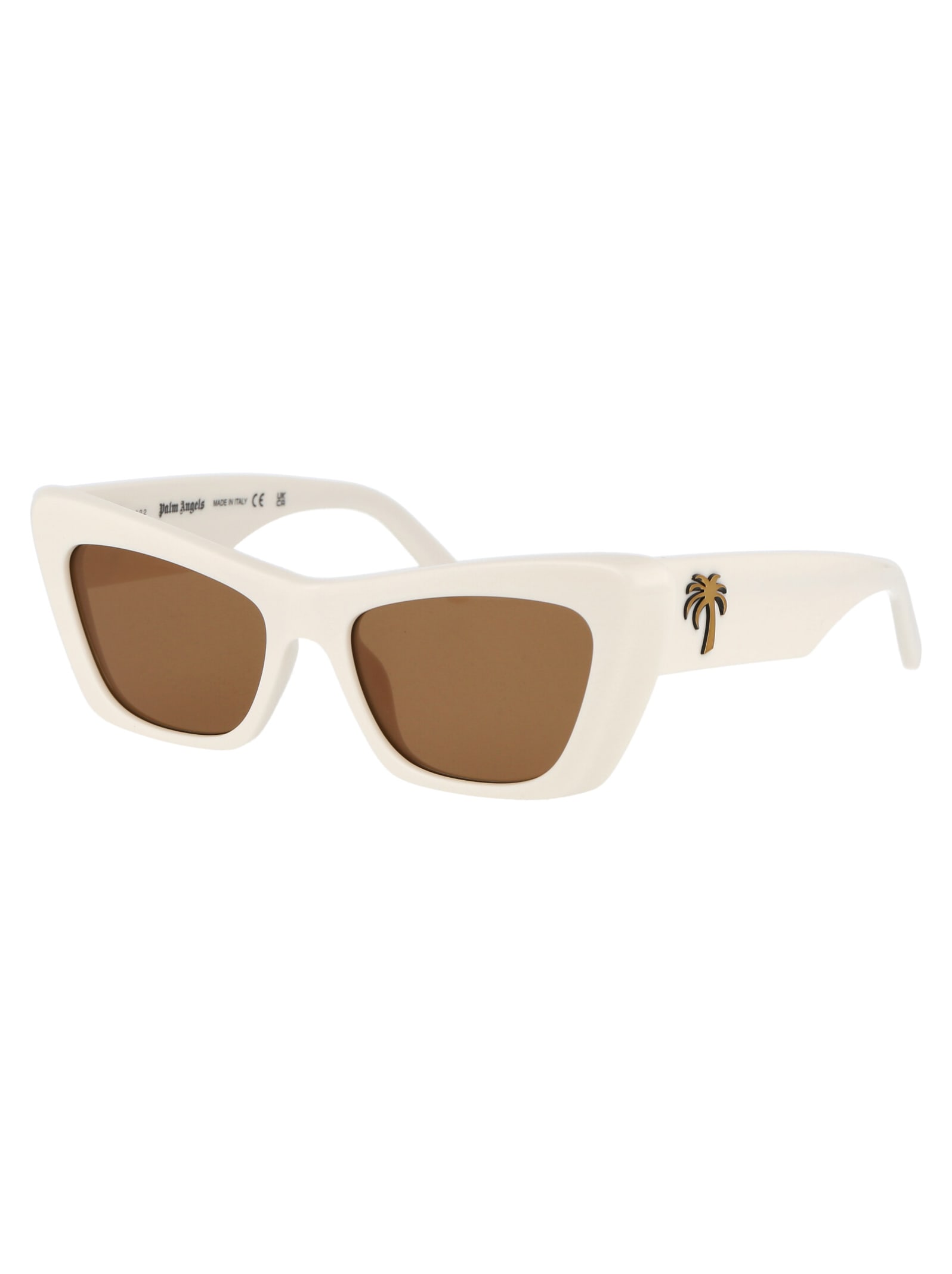 Shop Palm Angels Hermosa Sunglasses In 0160 White