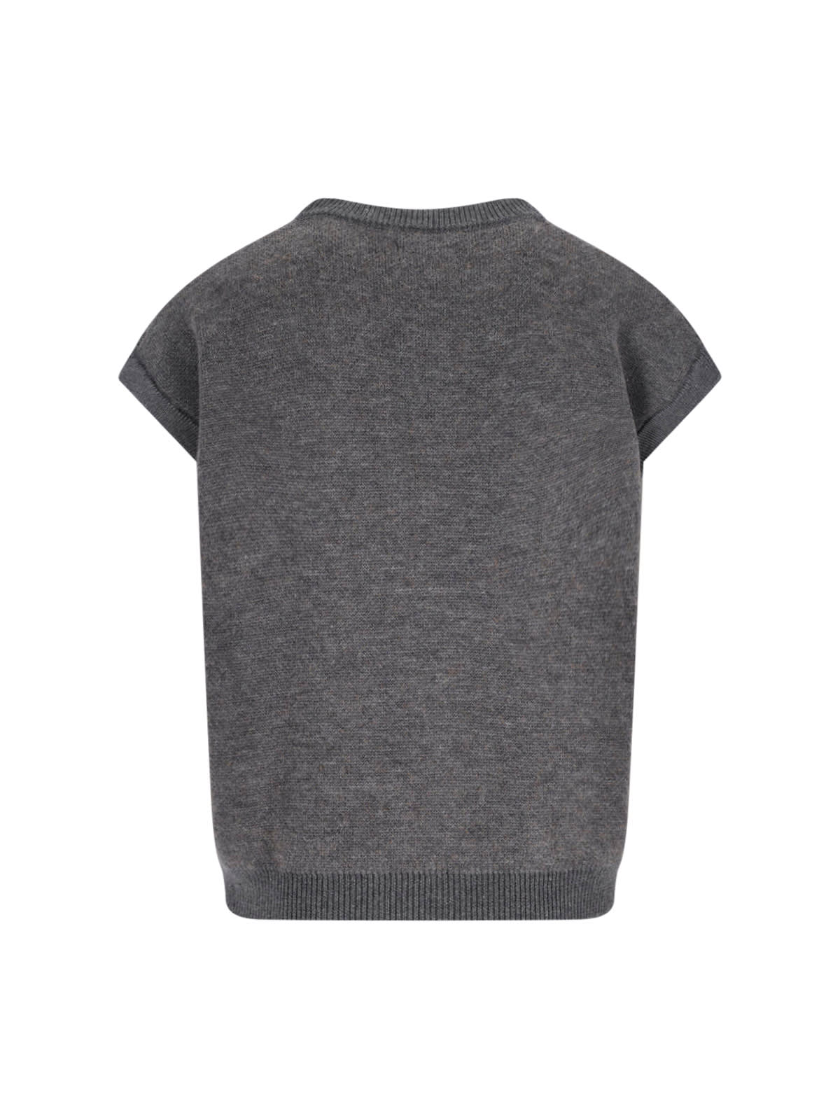 Magliano Teddy Bear Vest In Gray