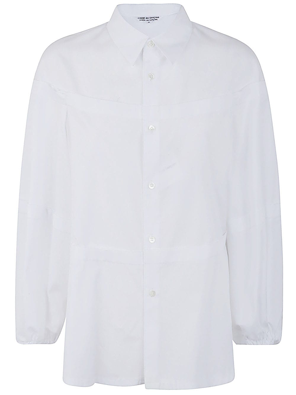 Shop Comme Des Garçons Comme Des Garçons Balloon Sleeves Shirt In White