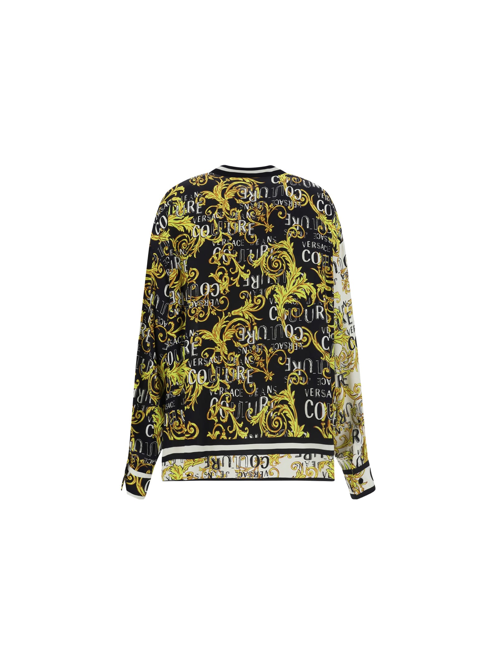 Shop Versace Jeans Couture Twill Panel Shirt