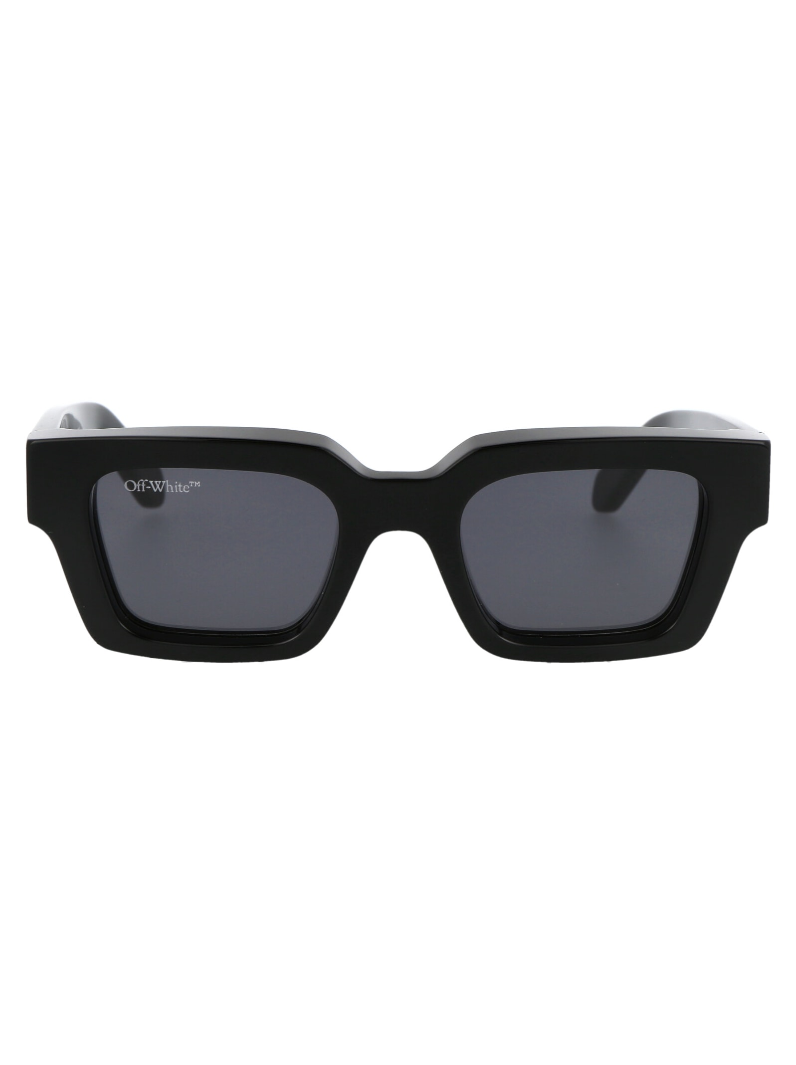 Shop Off-white Virgil Sunglasses In 1007 Black Dark Grey