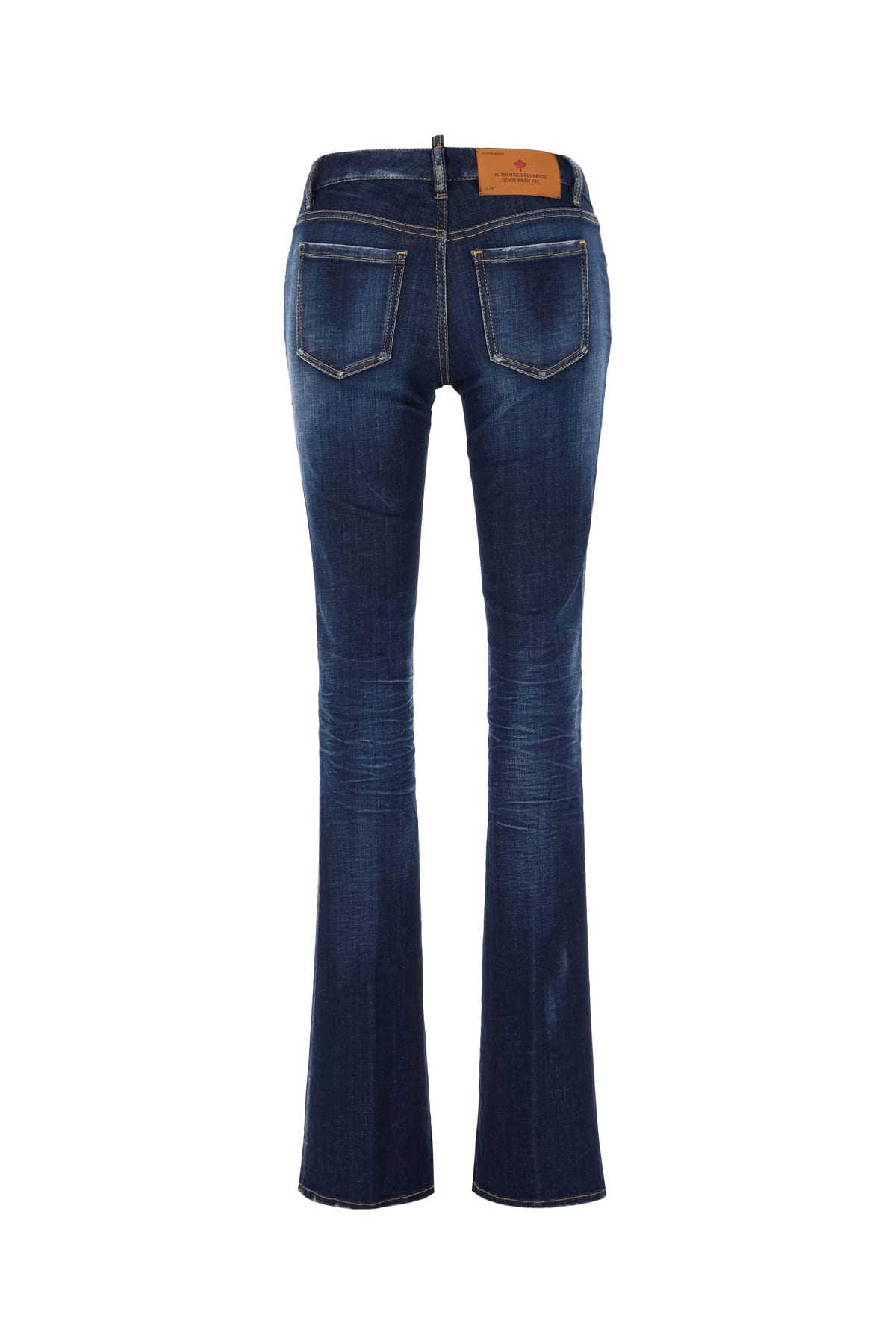 Shop Dsquared2 Stretch Denim Jeans In Navy Blue