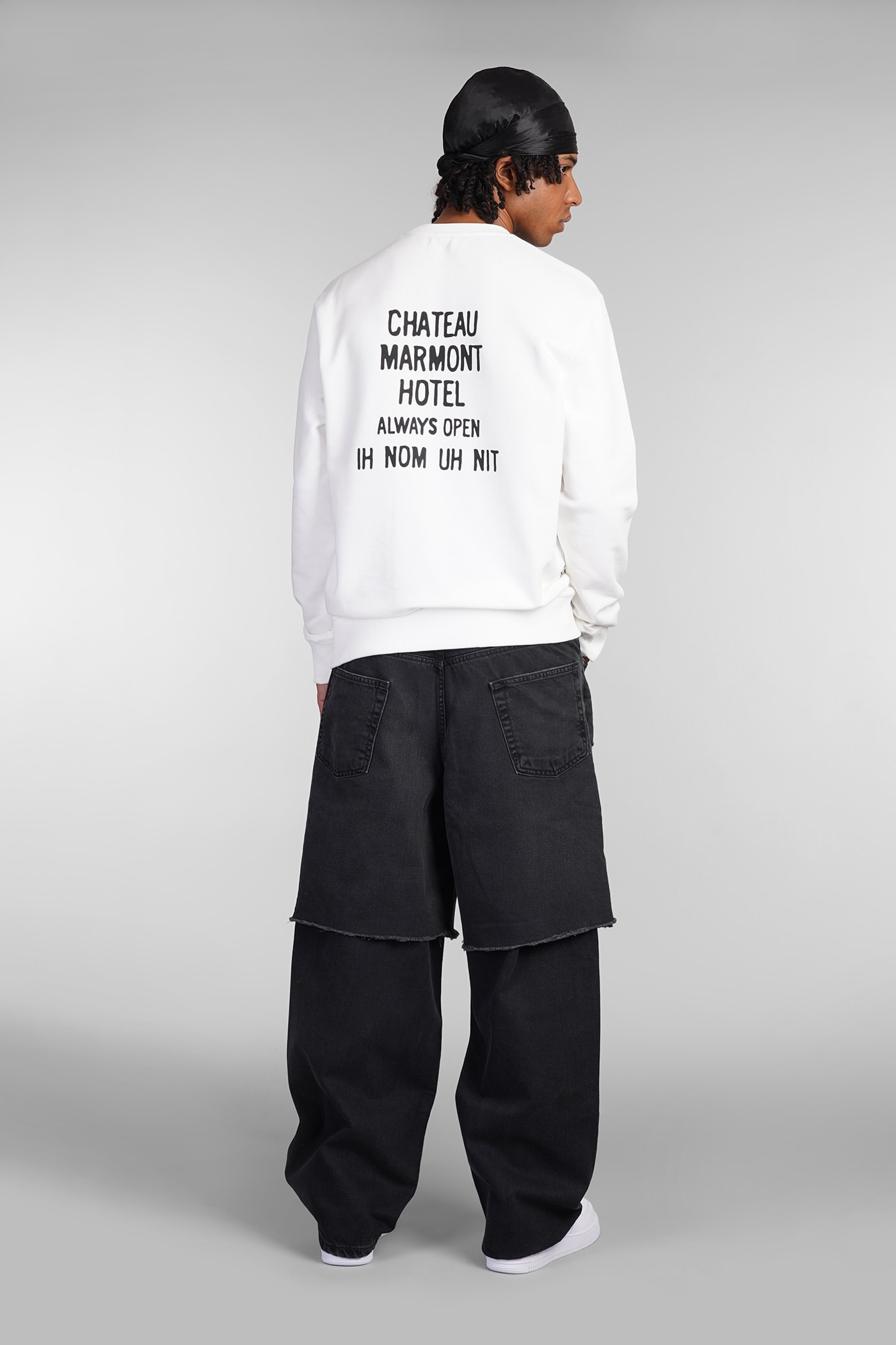 Shop Ih Nom Uh Nit Sweatshirt In White Cotton