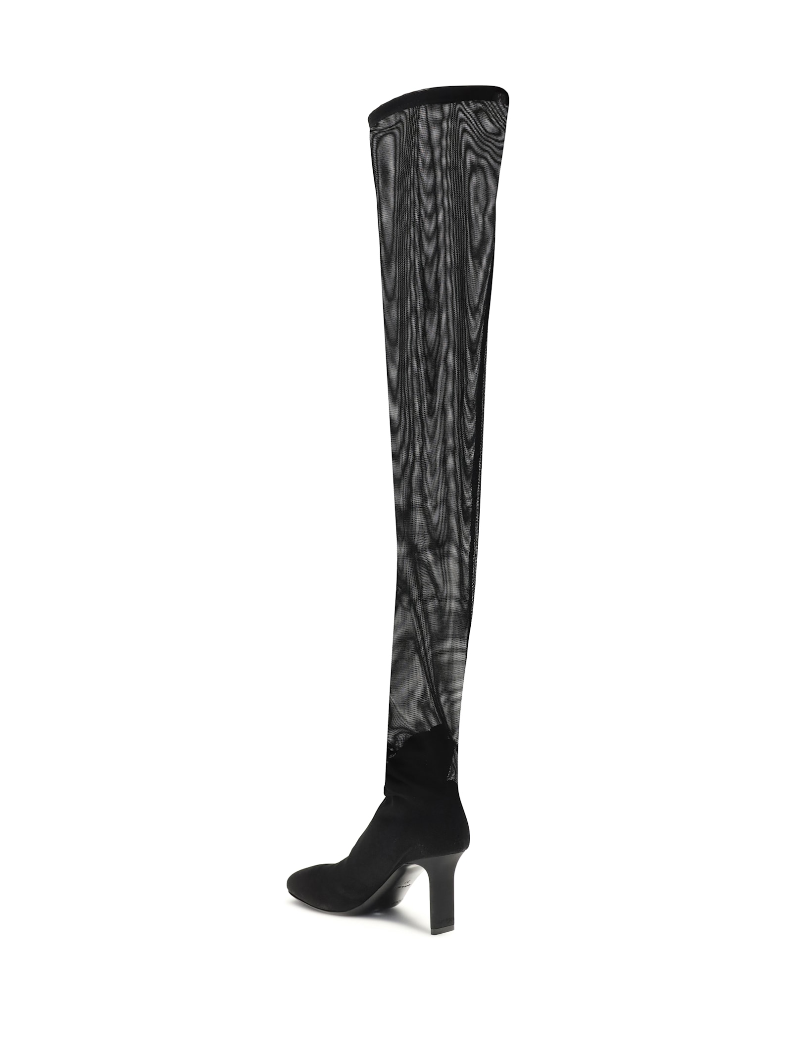 Courrèges High Mesh Boots In Black
