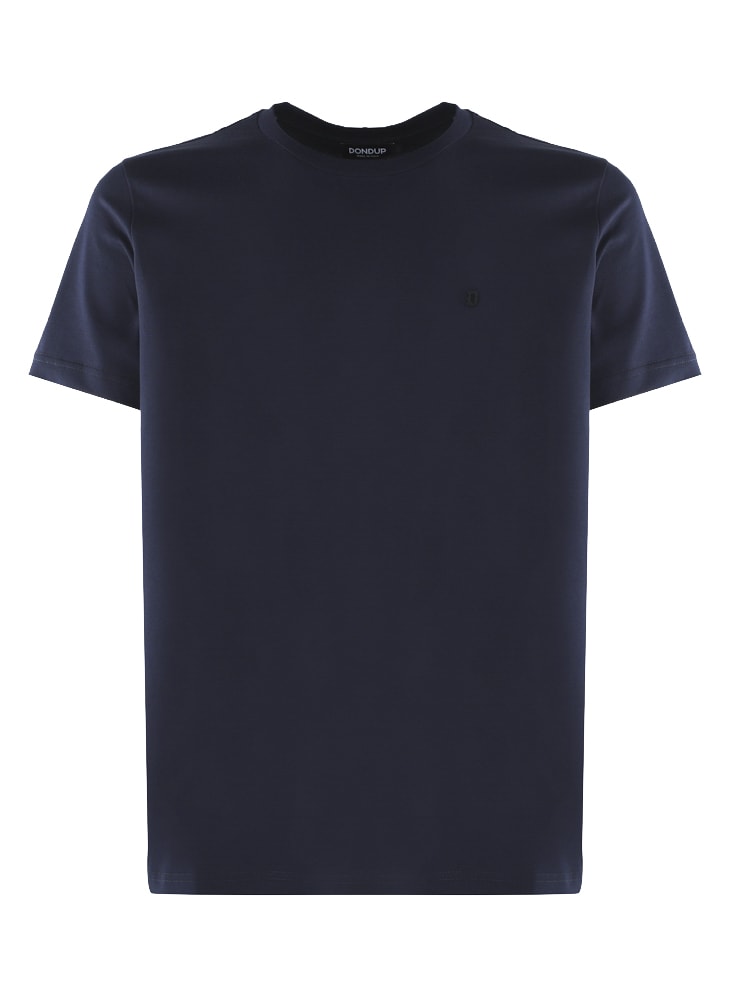 Shop Dondup Logo T-shirt In Blue