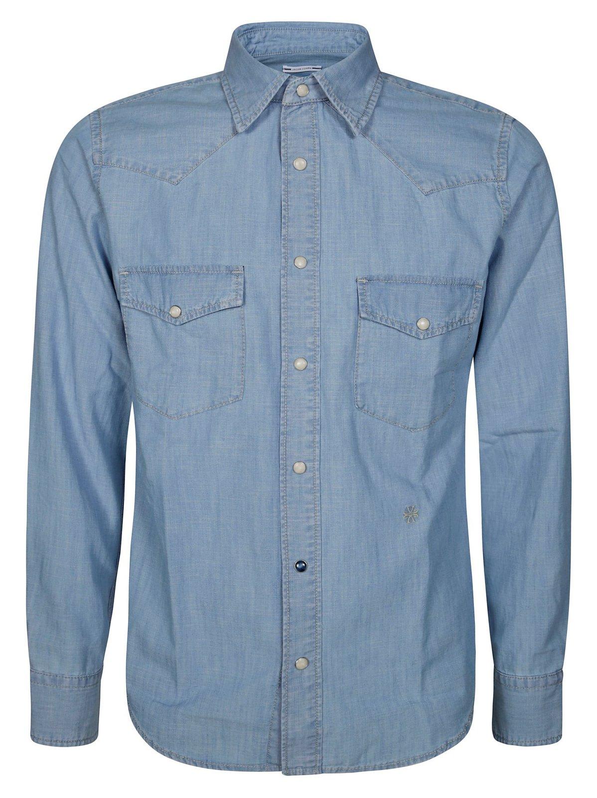 Jacob Cohen Logo-embroidered Denim Shirt