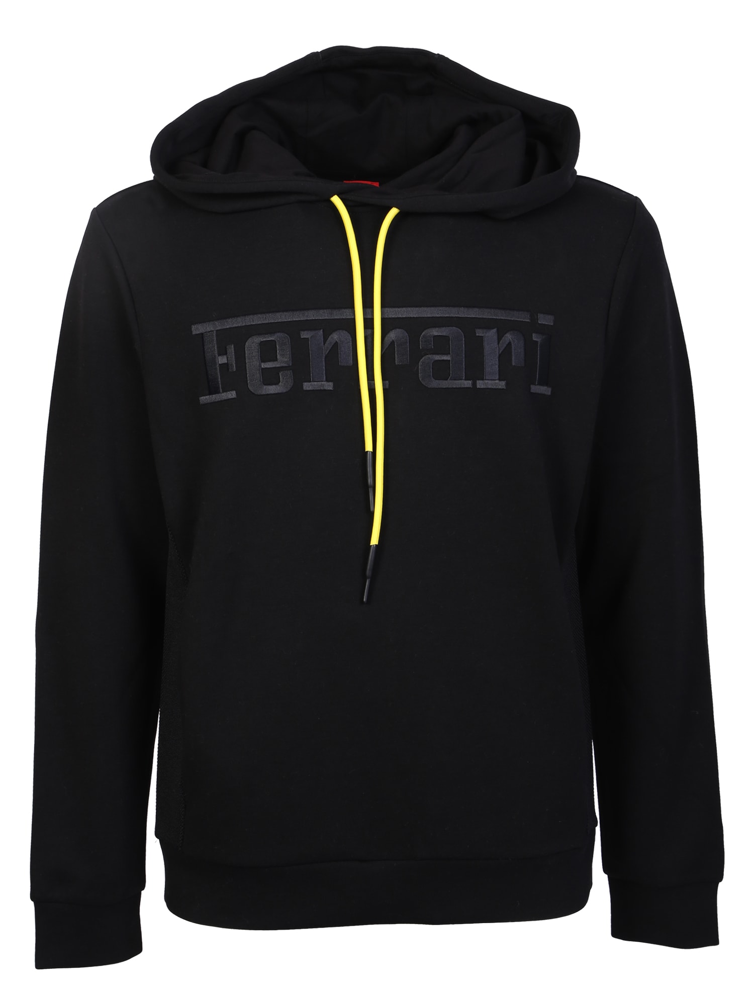 Shop Ferrari Black Logo Sweatshirt