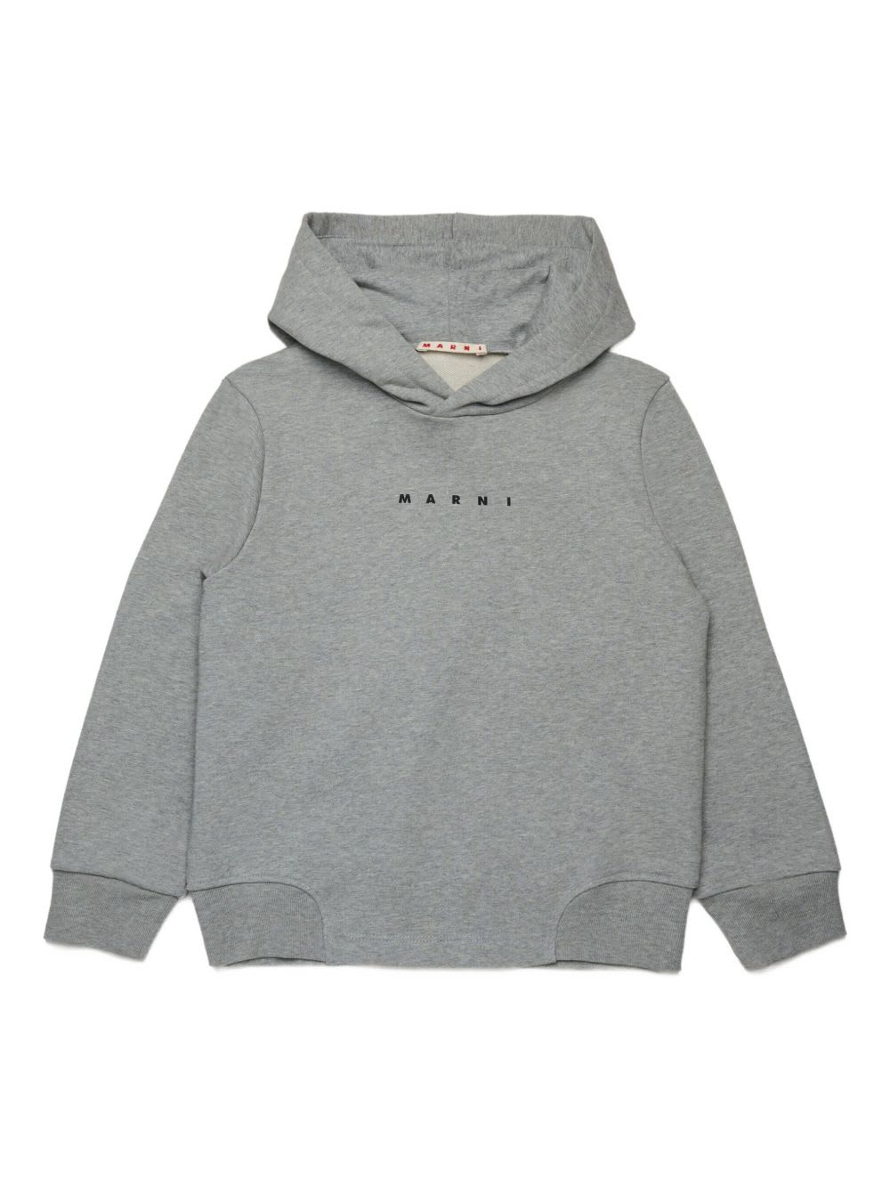 Marni Kids Gray Long-sleeved Hoodie In Gray