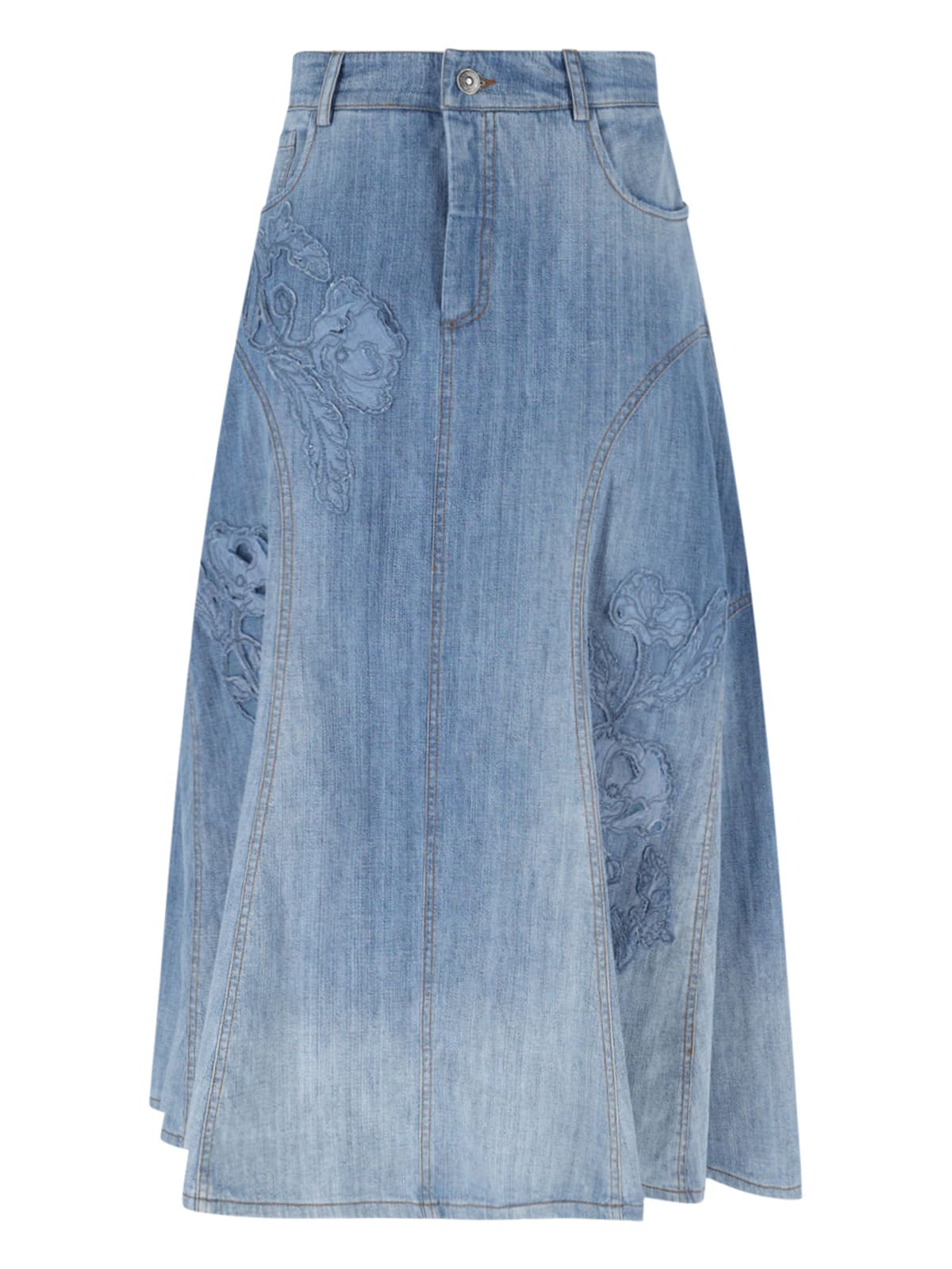 Flared Midi Skirt