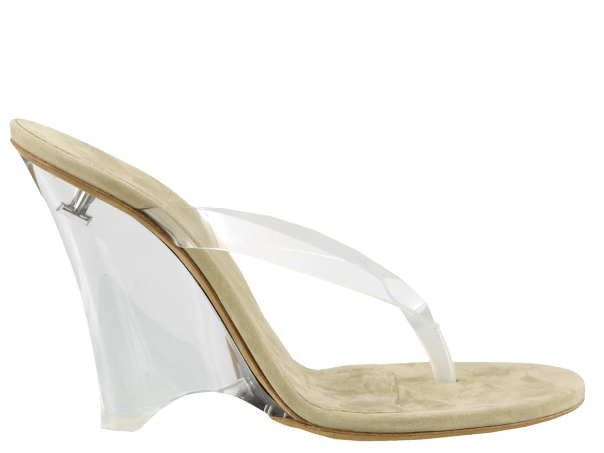 Yeezy Yeezy Wedge Thong Sandals In Soft Pvc - Clear - 10914636 | italist