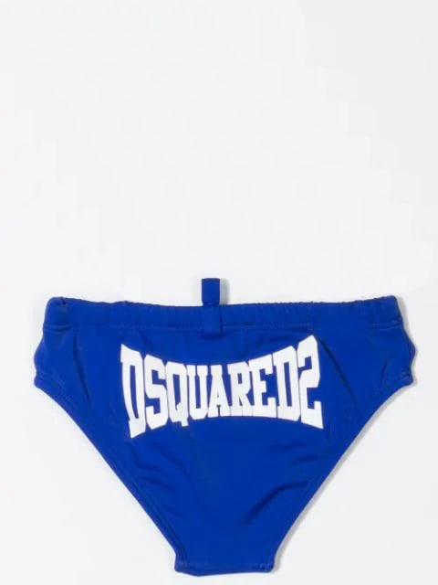 Shop Dsquared2 Swimsuit Slip In Blue
