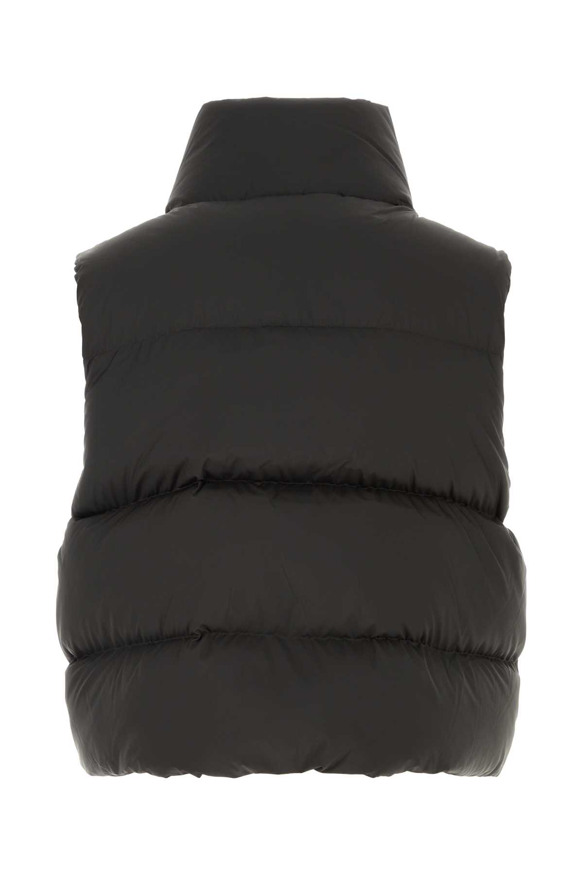 Shop Entire Studios Black Polyester Down Jacket In Pupil