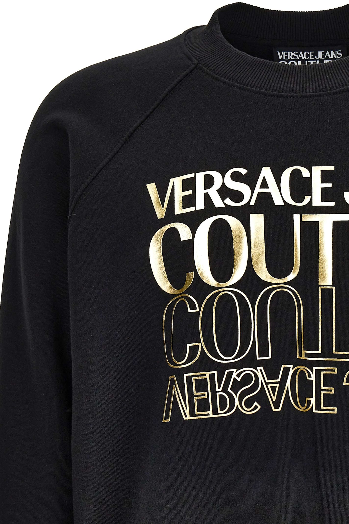 Shop Versace Jeans Couture Black Sweatshirt