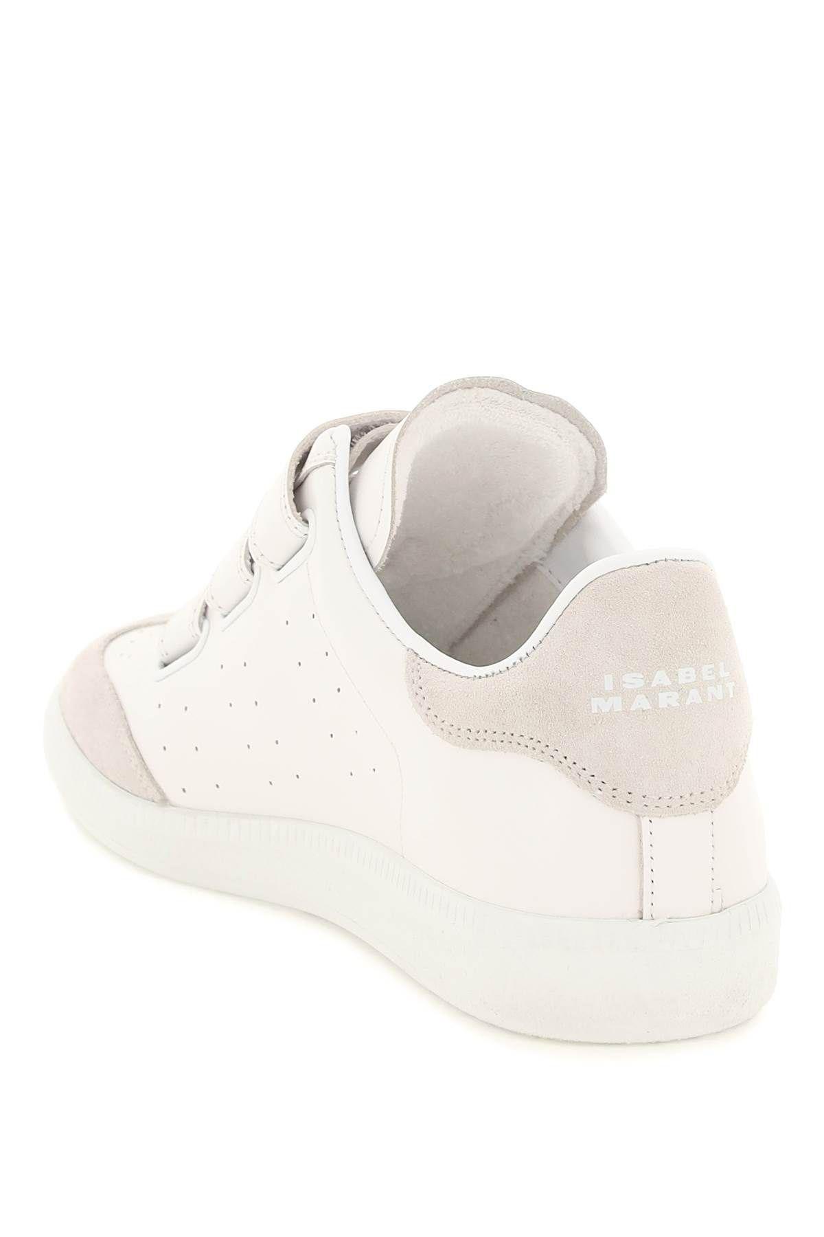 ISABEL MARANT BETH LEATHER SNEAKERS