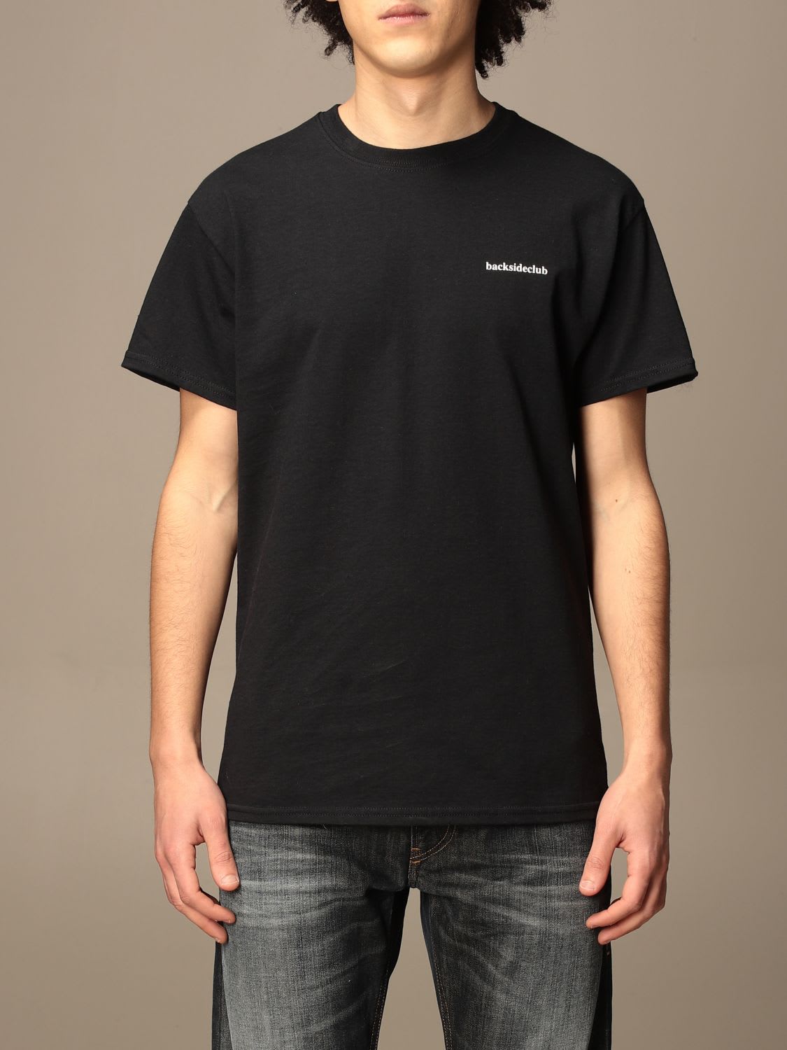 Backsideclub T-shirt Batdino Backsideclub T-shirt In Cotton With Print