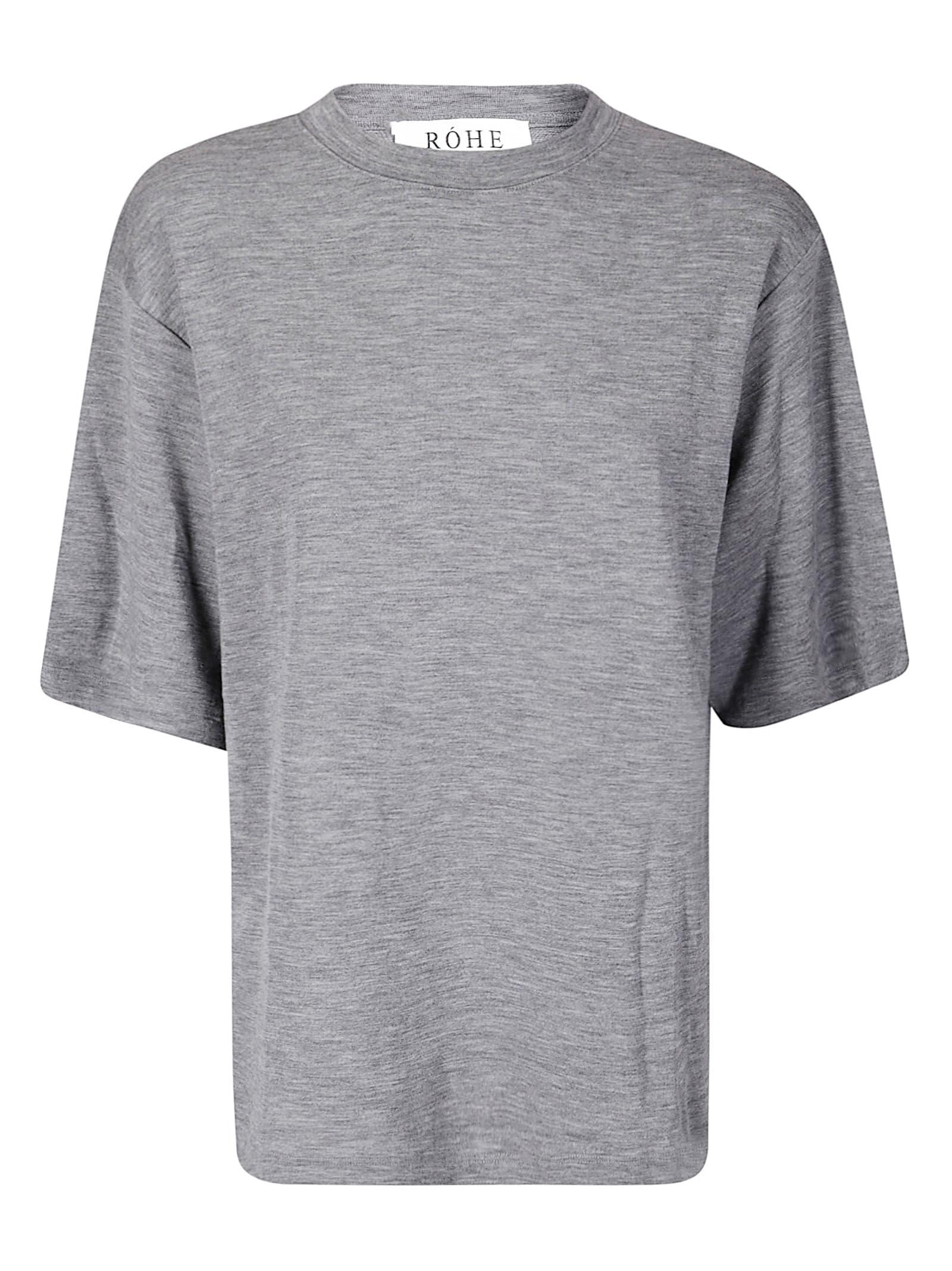 Rohe Oversized Soft Merino T-shirt In Gray