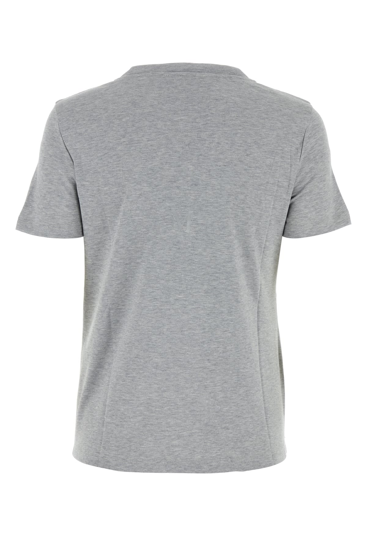 Shop 's Max Mara Grey Cotton Angri T-shirt In 001