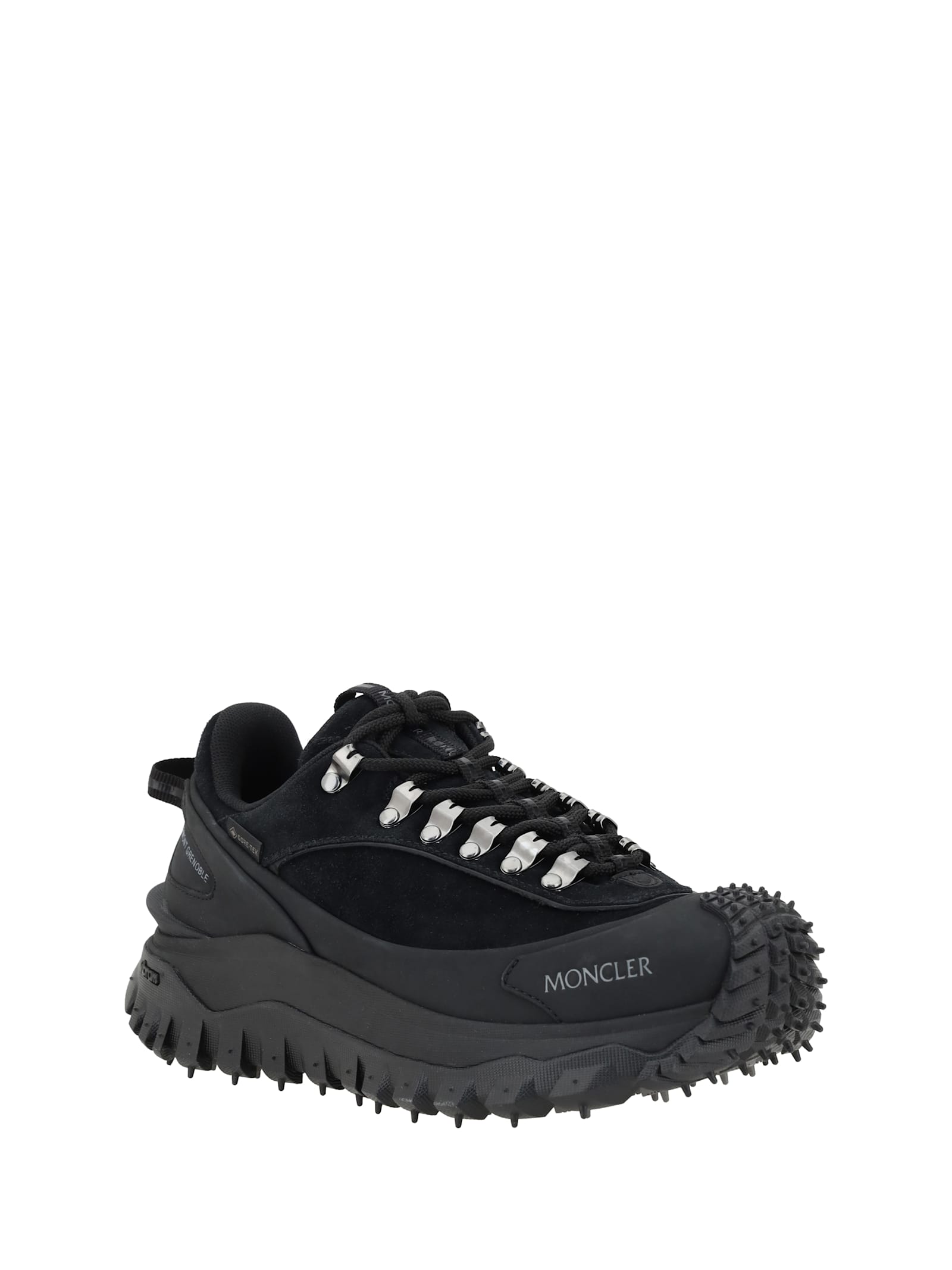 Shop Moncler Trailgrip Apex Sneakers In 999
