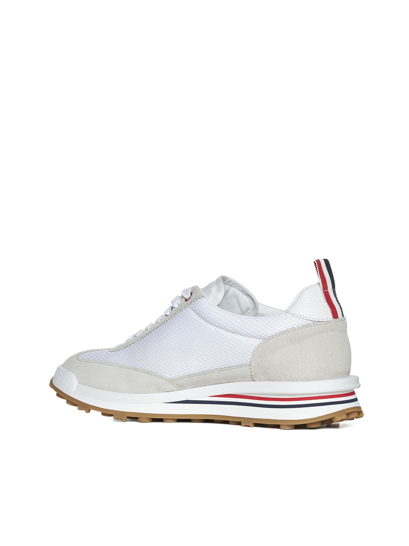 Thom Browne White Textile Tech Runner Sneakers In White