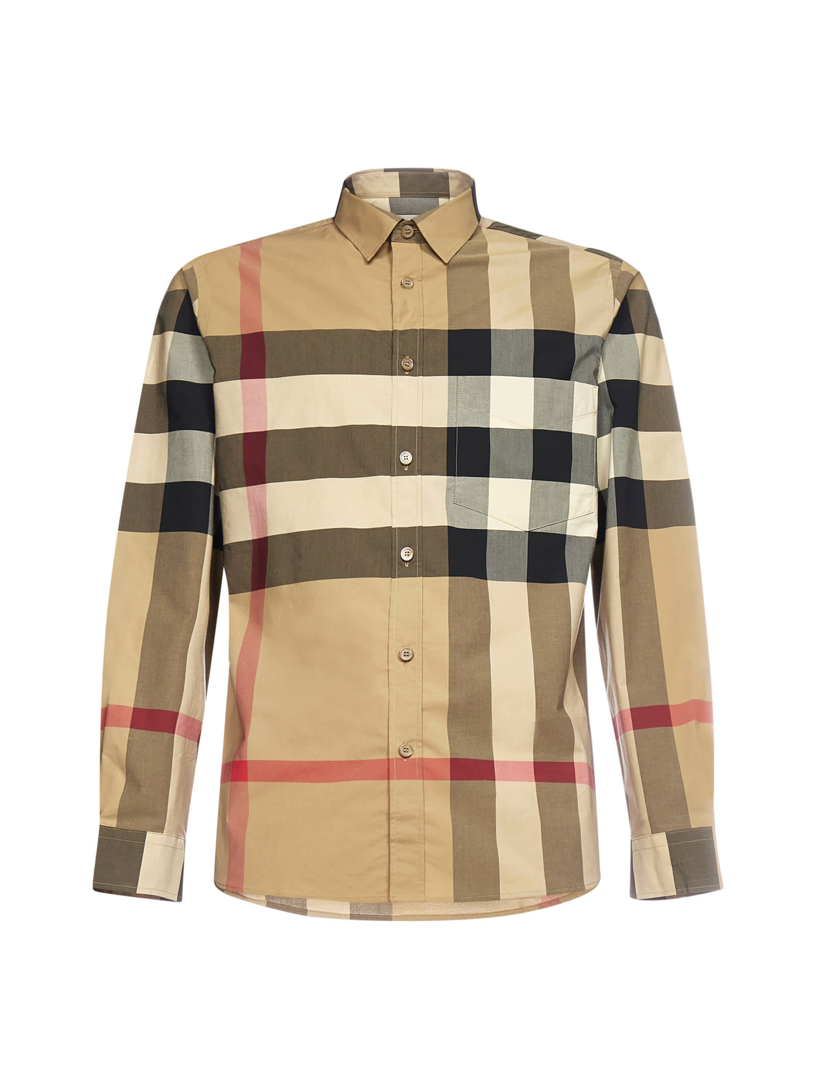 Burberry Shirt In Archive Beige Ip Chk | ModeSens